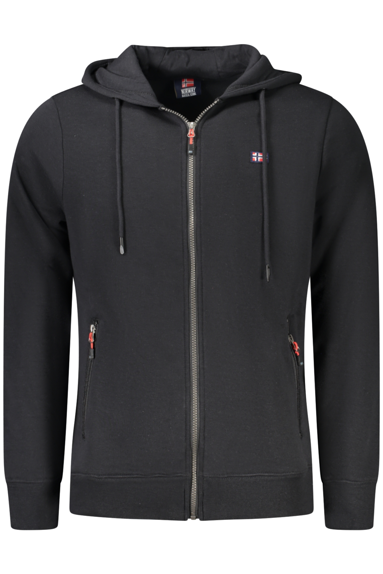 NORWAY 1963 FELPA CON ZIP UOMO - Nero