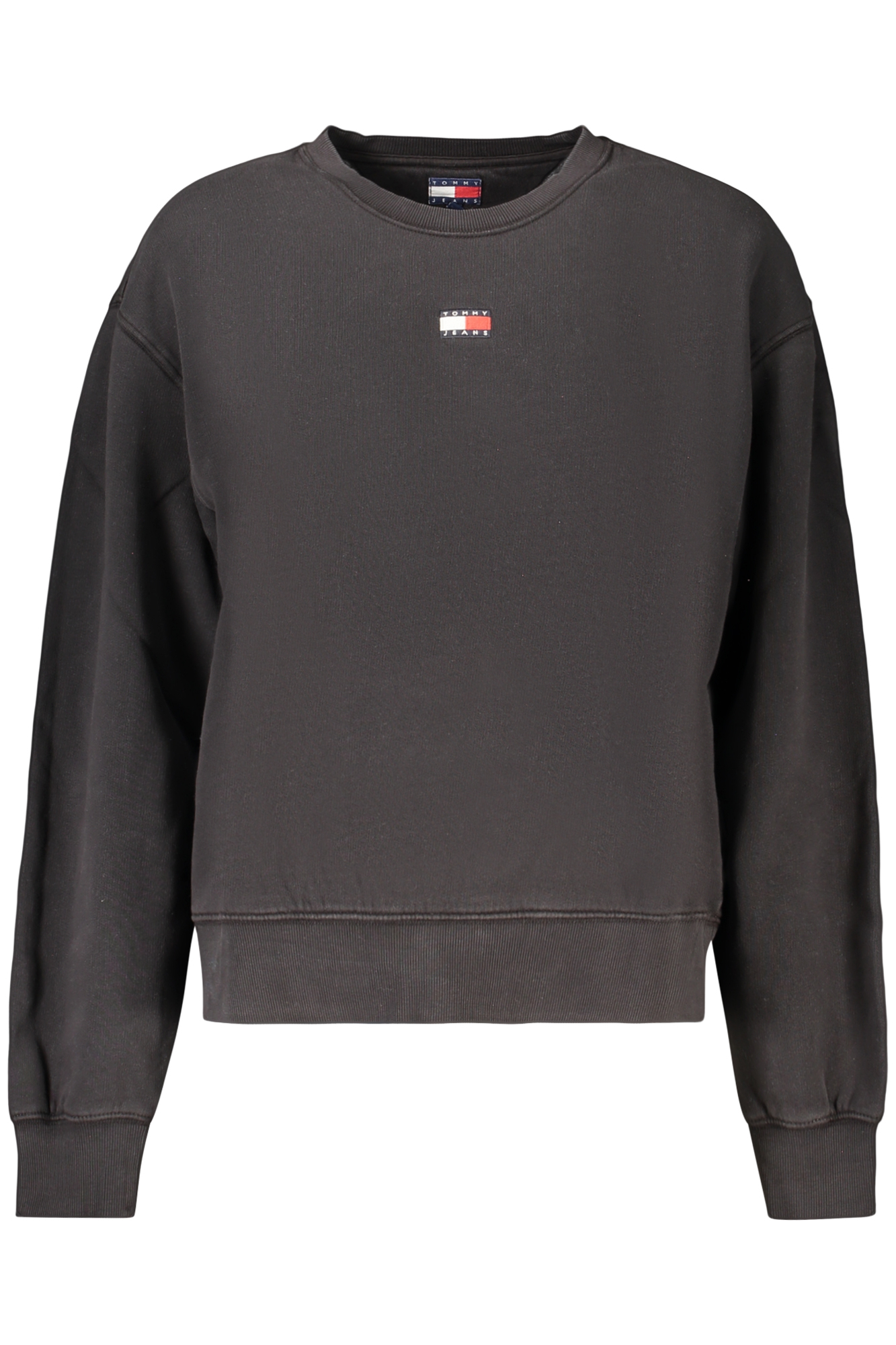 TOMMY HILFIGER FELPA SENZA ZIP DONNA - Nero