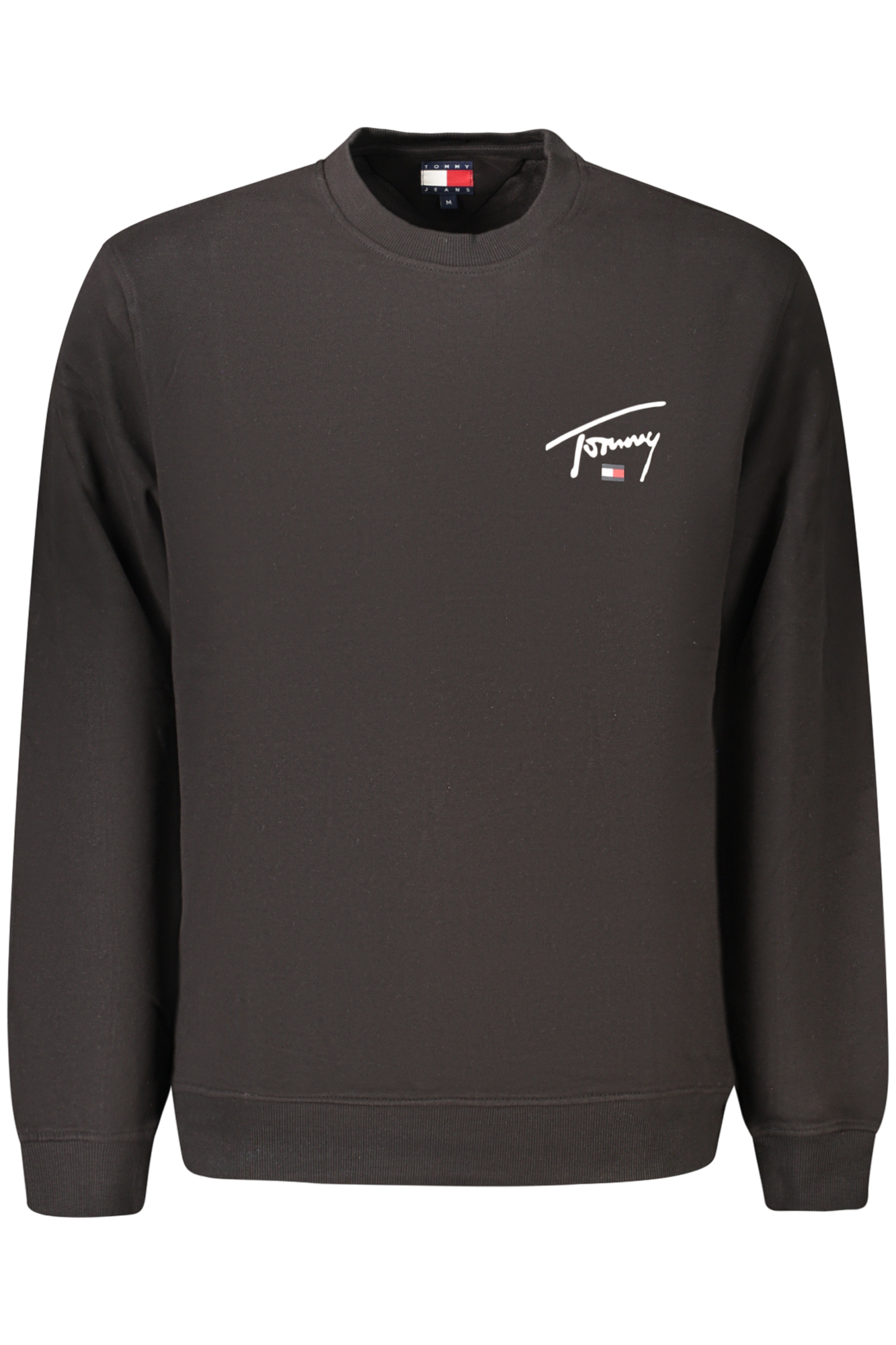 TOMMY HILFIGER FELPA SENZA ZIP UOMO - Nero