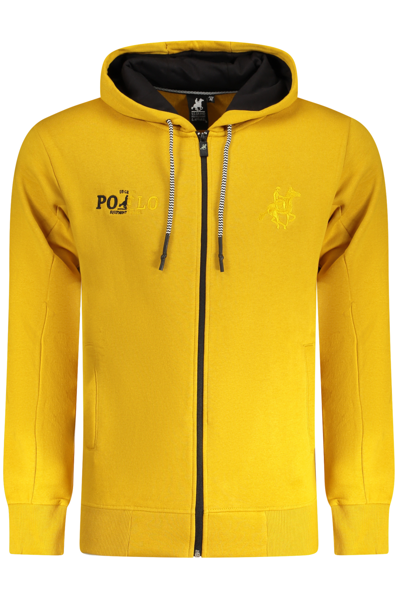 U.S. GRAND FELPA CON ZIP UOMO - Giallo