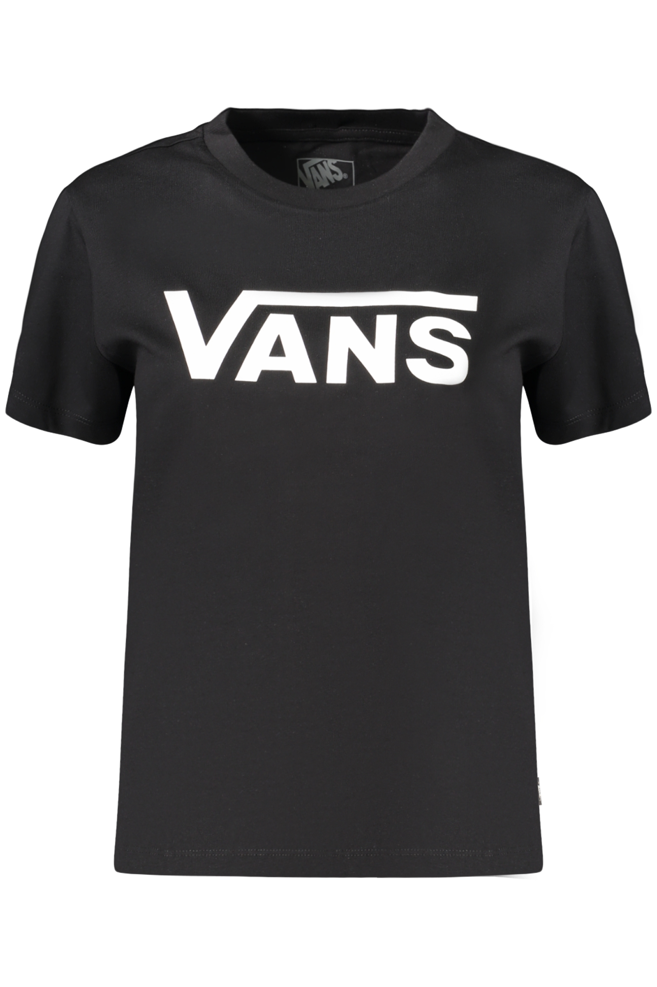 VANS T-SHIRT MANICHE CORTE DONNA - Nero