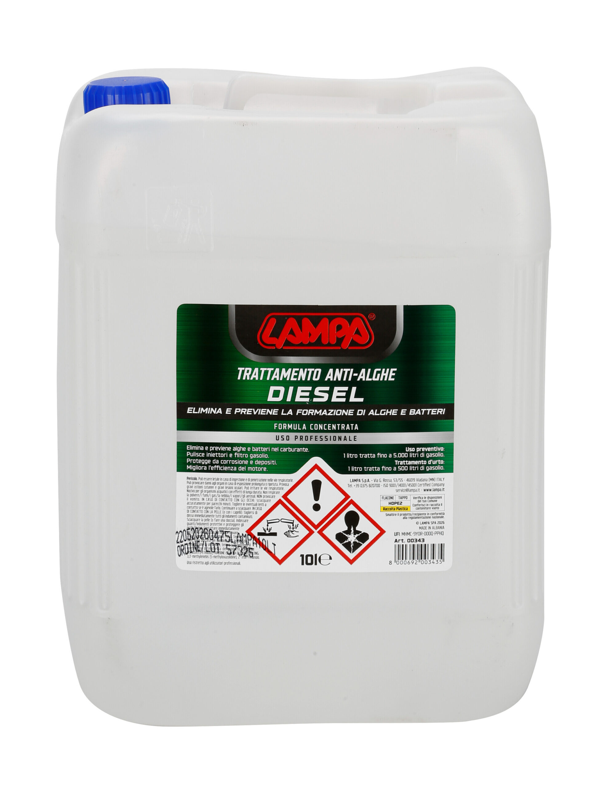 Trattamento anti-alghe Diesel - 10 L