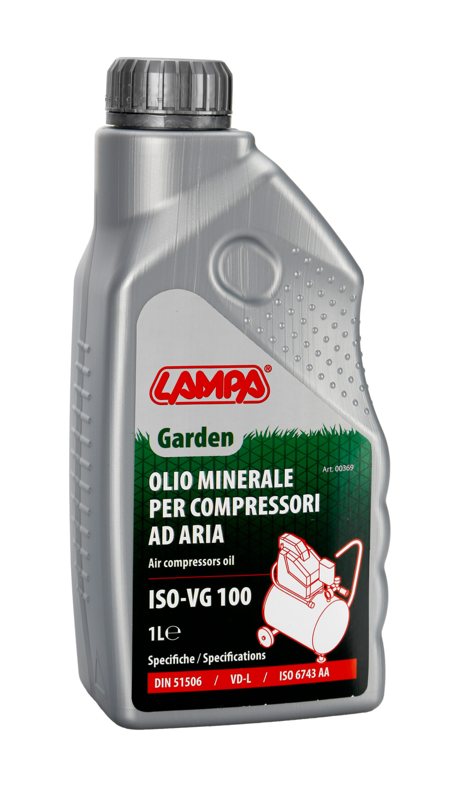 Garden, olio minerale per compressori aria - ISO-VG 100 - 1 L - immagine 2