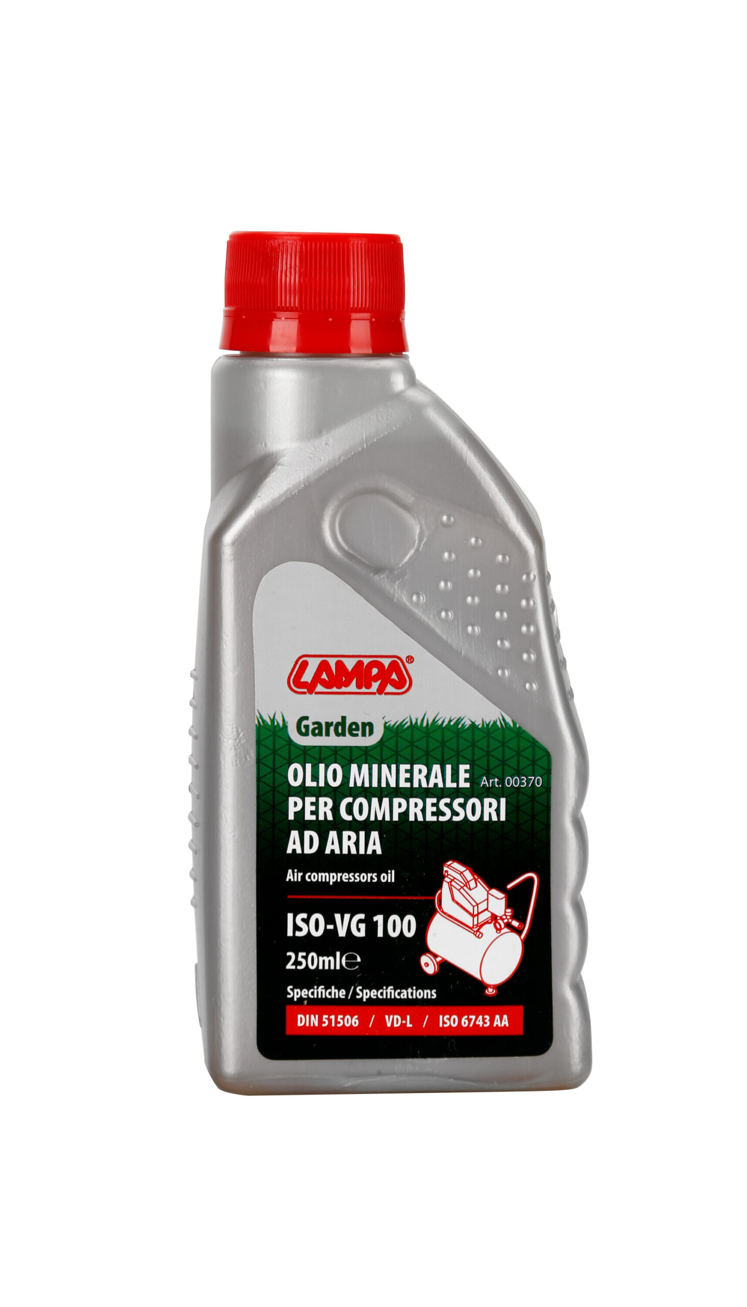 Garden, olio minerale per compressori aria - ISO-VG 100 - 250 ml