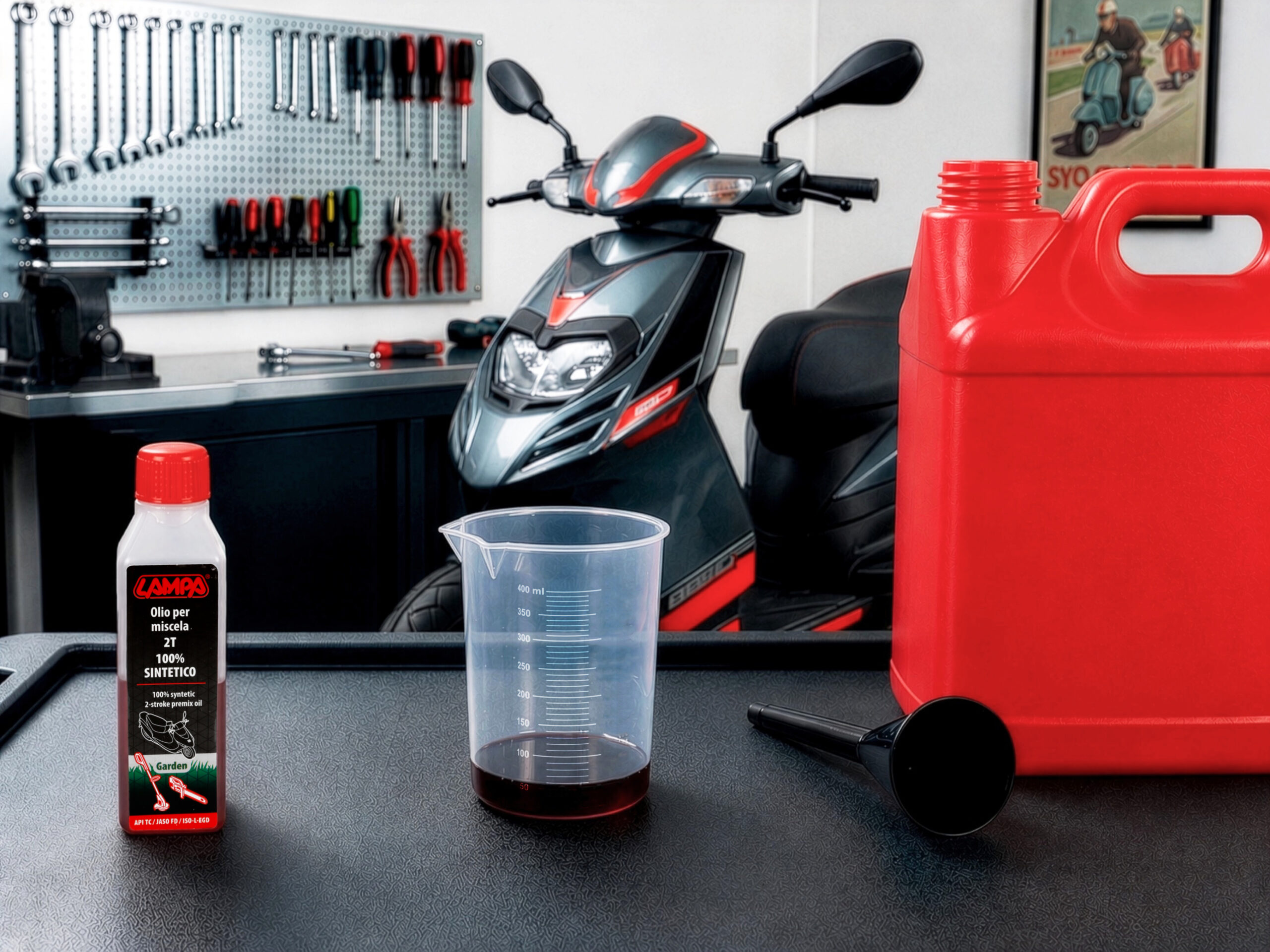 Scooter/Garden, olio sintetico per motori 2 tempi, display 24 pz - 100 ml - immagine 2