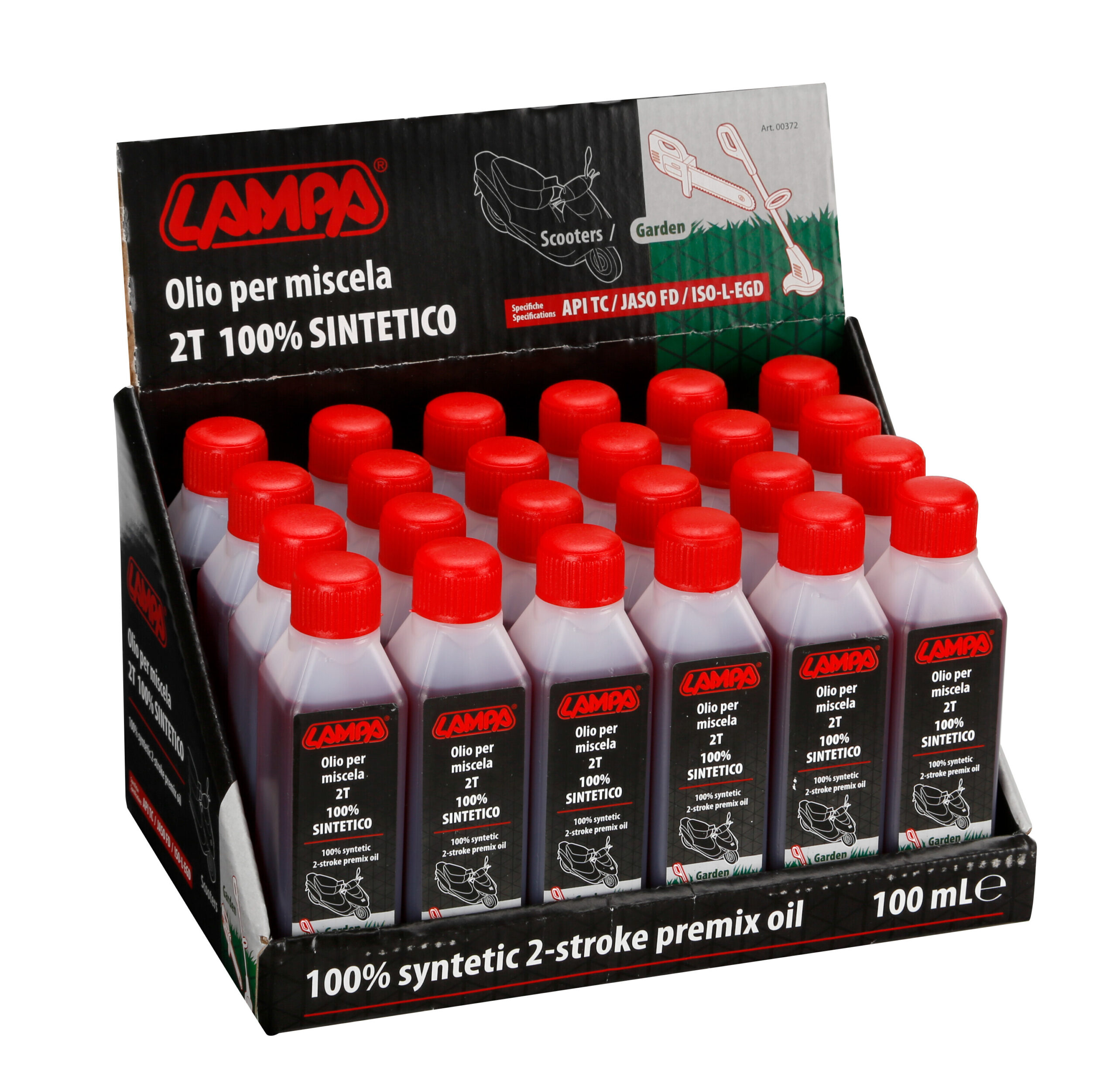 Scooter/Garden, olio sintetico per motori 2 tempi, display 24 pz - 100 ml - immagine 3