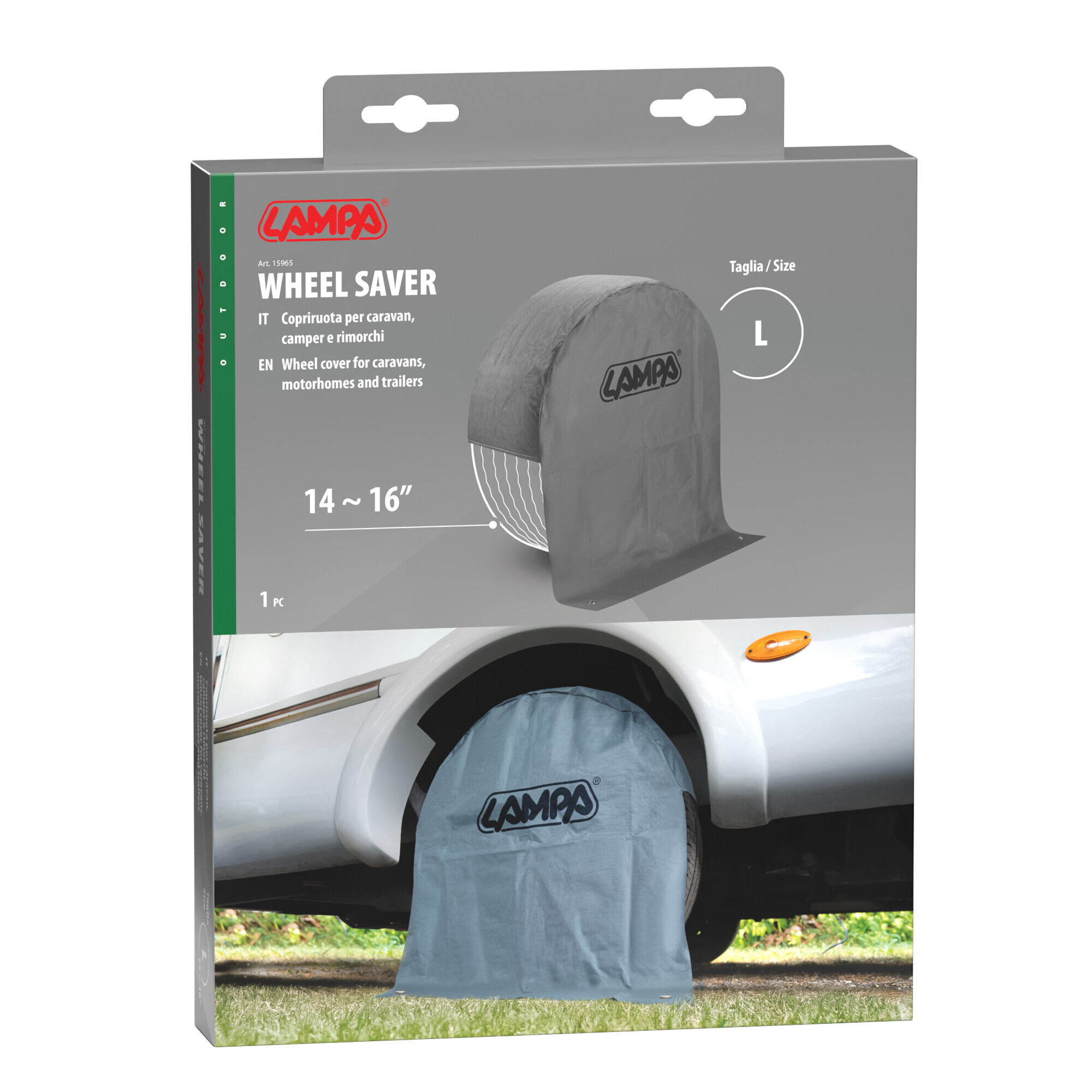 Copriruota per caravan, camper e rimorchi - L - 14-16” - immagine 7