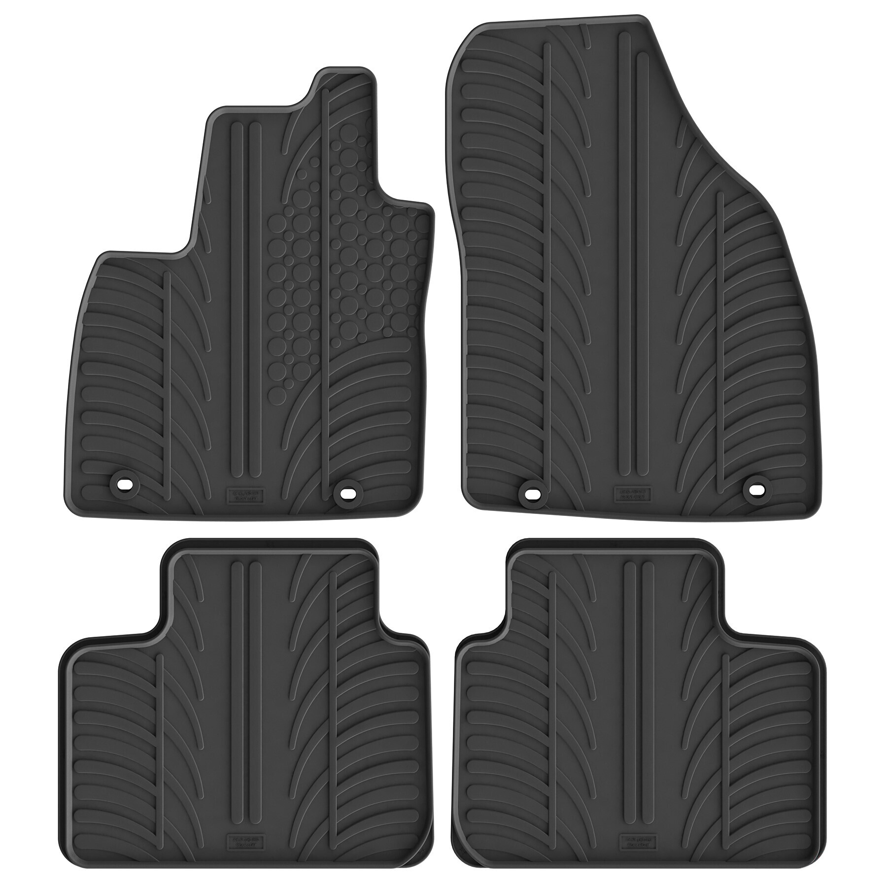 Set tappeti su misura in gomma - compatibile per MG ZS (11/24>) benzina, Hev