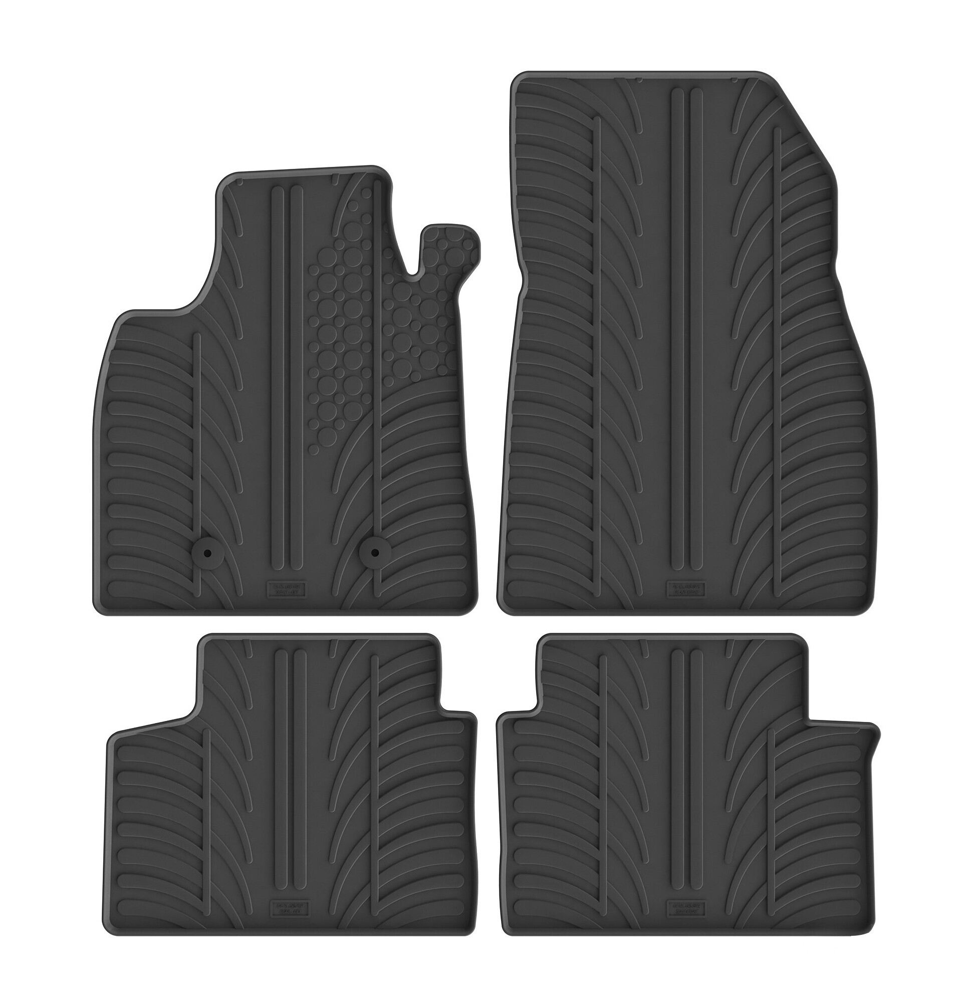 Set tappeti su misura in gomma - compatibile per Dacia Duster (03/24>) ibrida