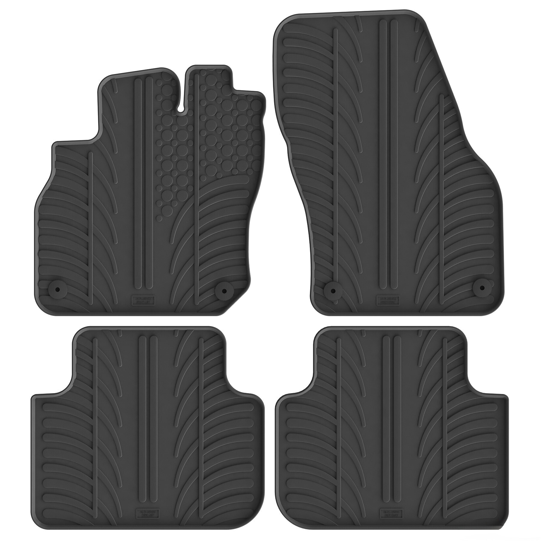 Set tappeti su misura in gomma - compatibile per Audi Q3 5p (08/25>) automatico