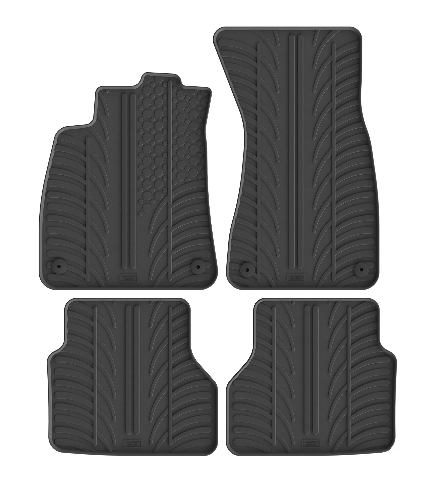Set tappeti su misura in gomma - compatibile per Audi A6 4p (06/25>) automatico - Audi A6 Avant (05/25>) automatico