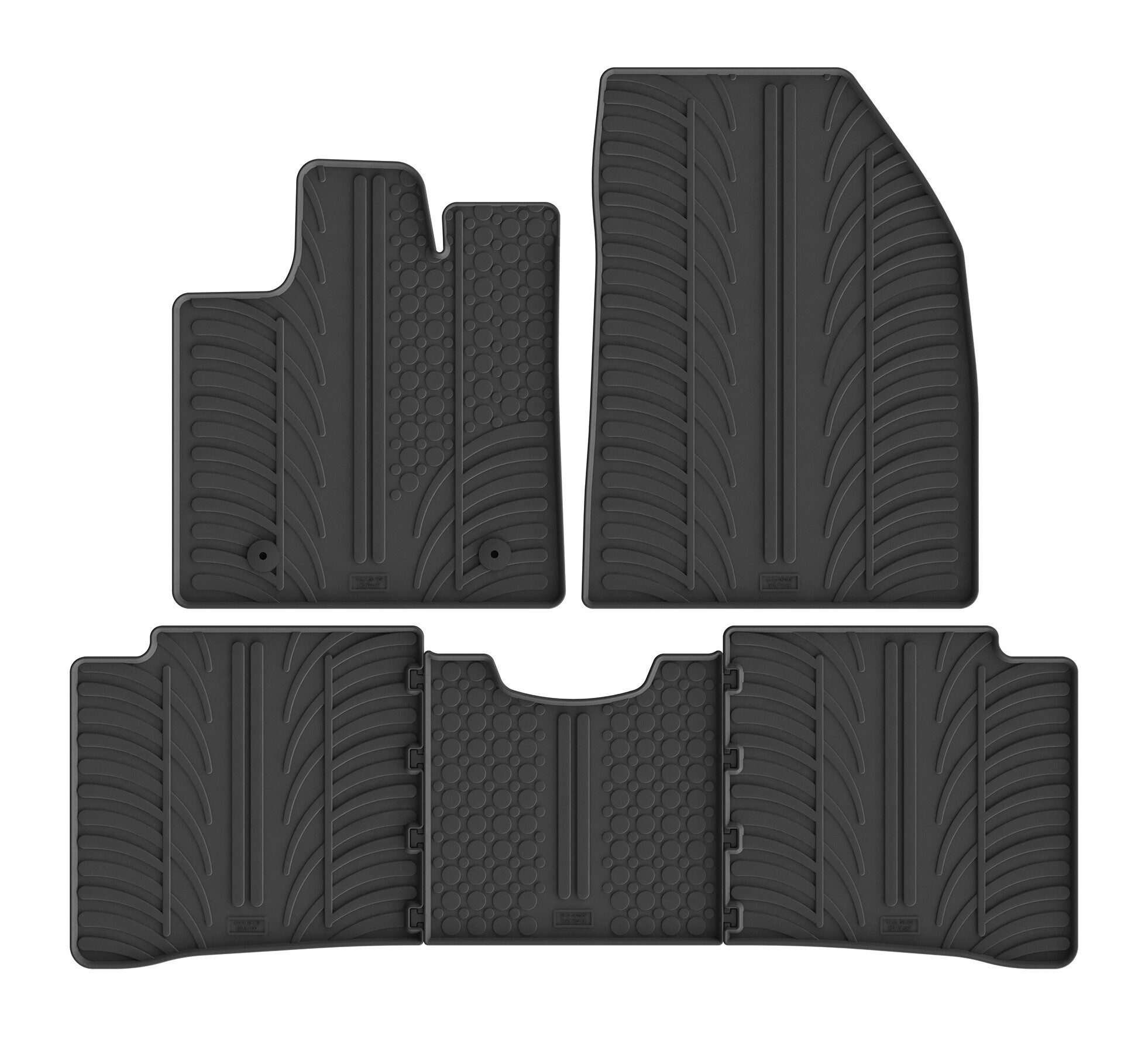 Set tappeti su misura in gomma - compatibile per Byd Atto 3 (09/23>) elettrica