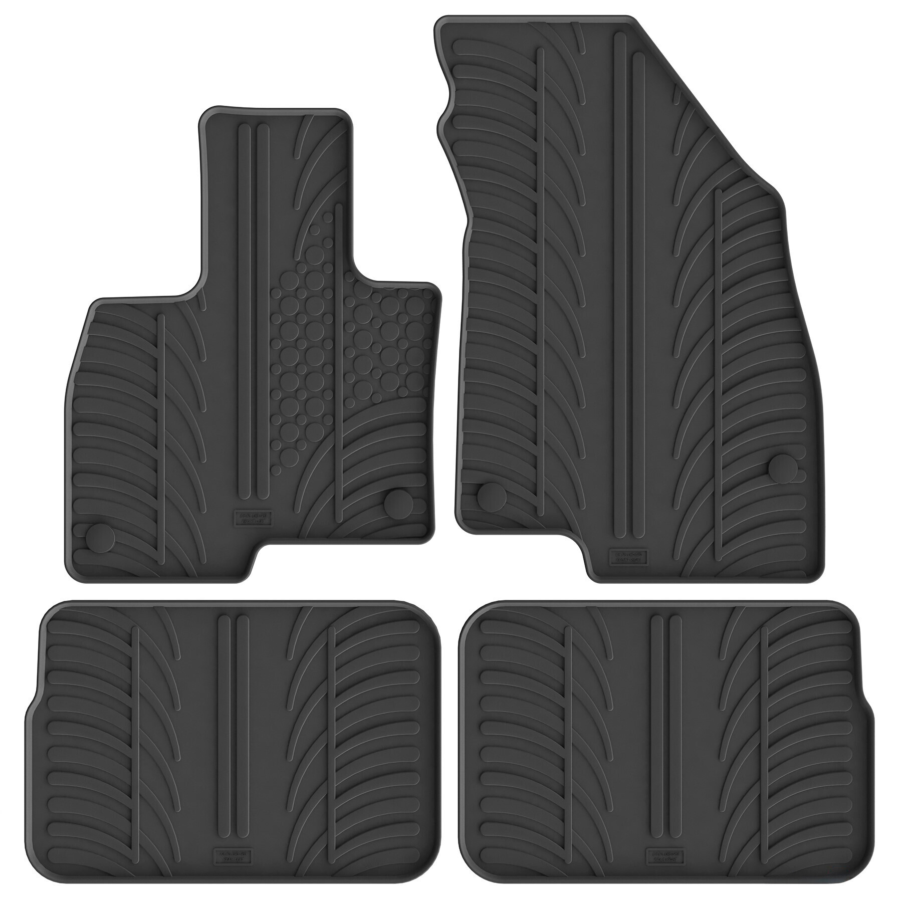 Set tappeti su misura in gomma - compatibile per Jaecoo 7 (11/24>) automatico, no ibrida
