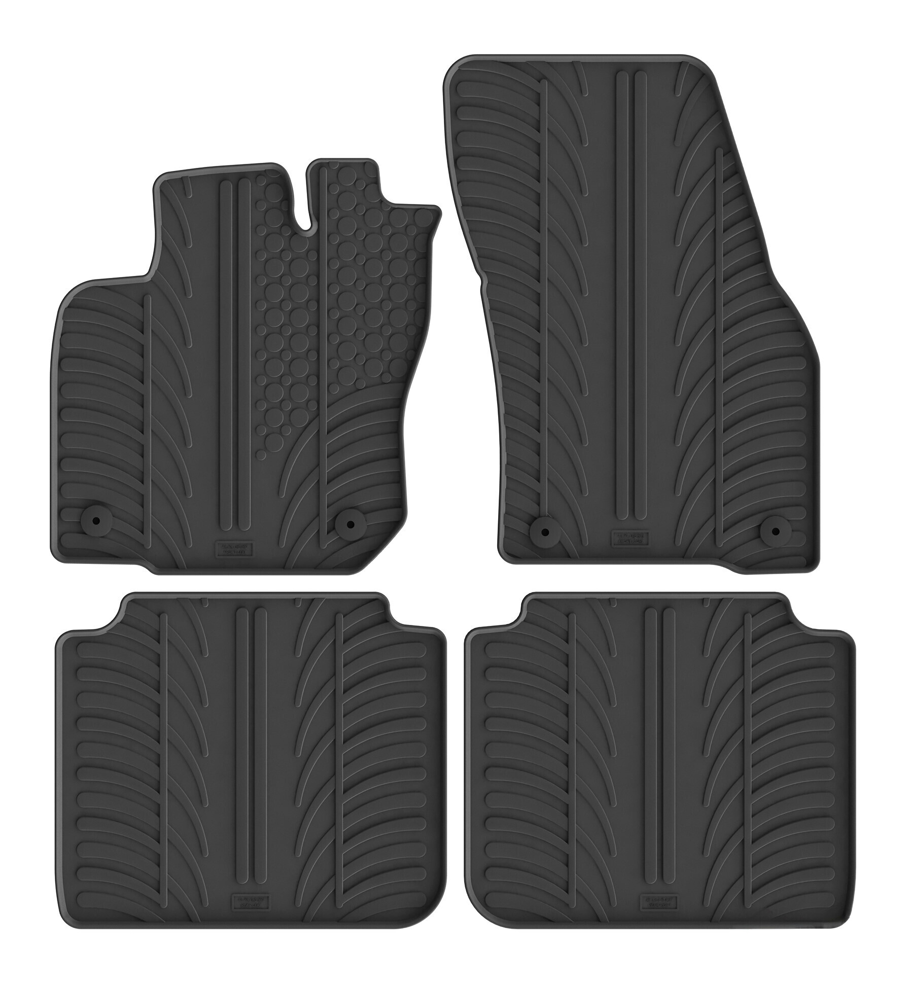 Set tappeti su misura in gomma - compatibile per Volkswagen Tayron (11/24>) automatico