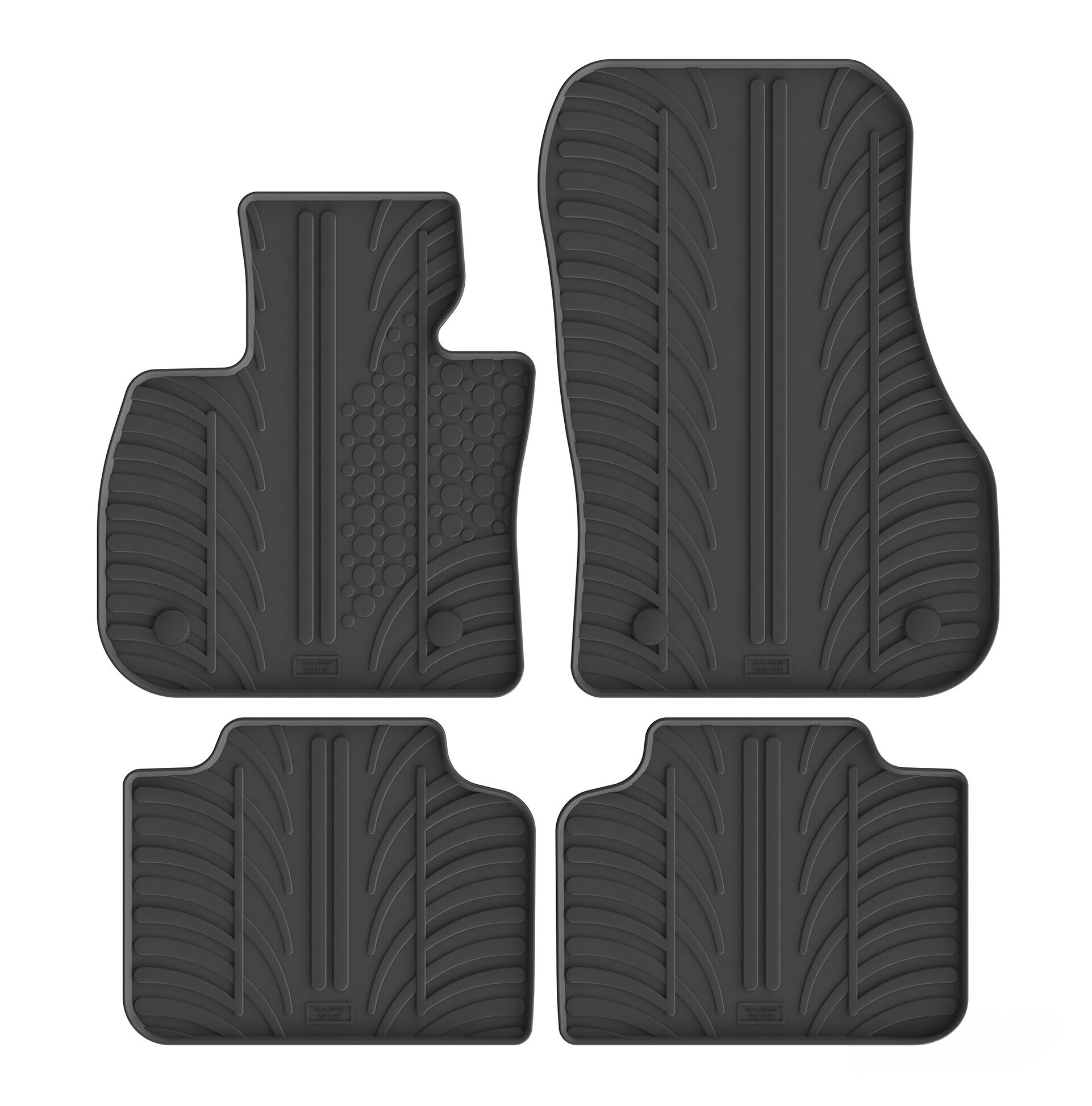 Set tappeti su misura in gomma - compatibile per Bmw X2 (01/24>) automatico, no elettrico