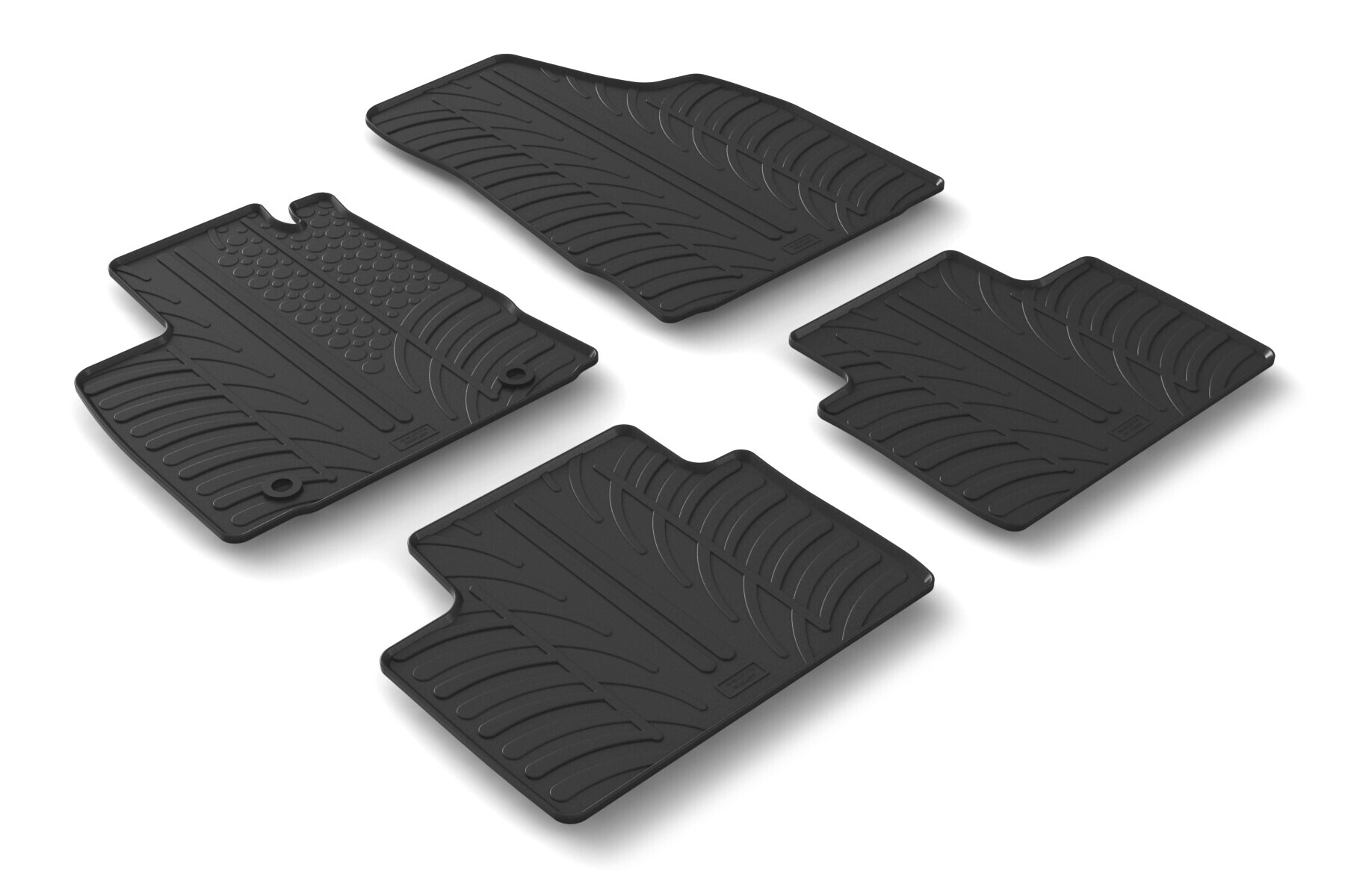 Set tappeti su misura in gomma - compatibile per MG MG3 5p (06/24>) automatico, ibrida