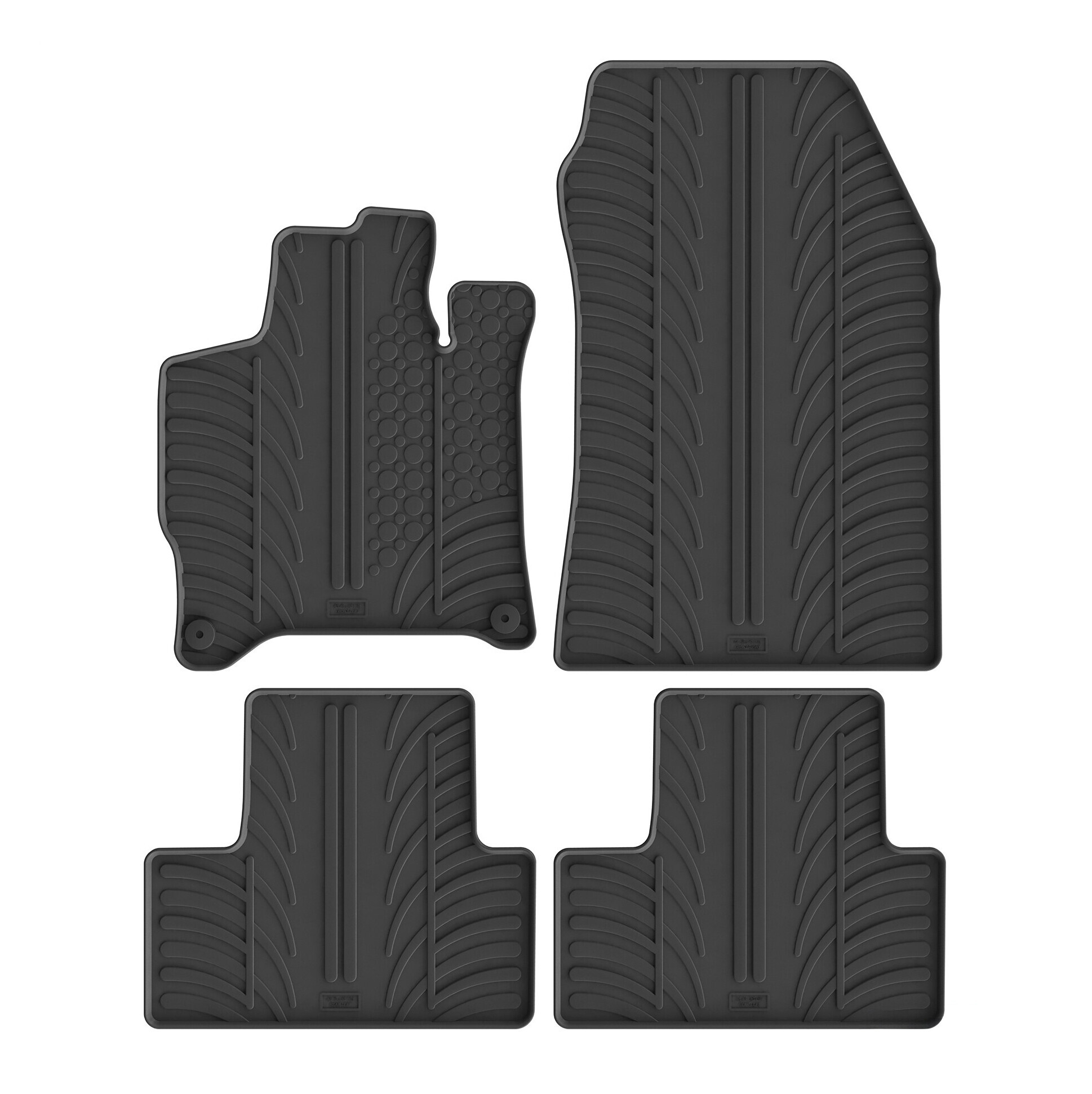 Set tappeti su misura in gomma - compatibile per Opel Astra L 5p (12/21>) automatico, Mhev - Peugeot 308 5p (09/25>) automatico, Mhev