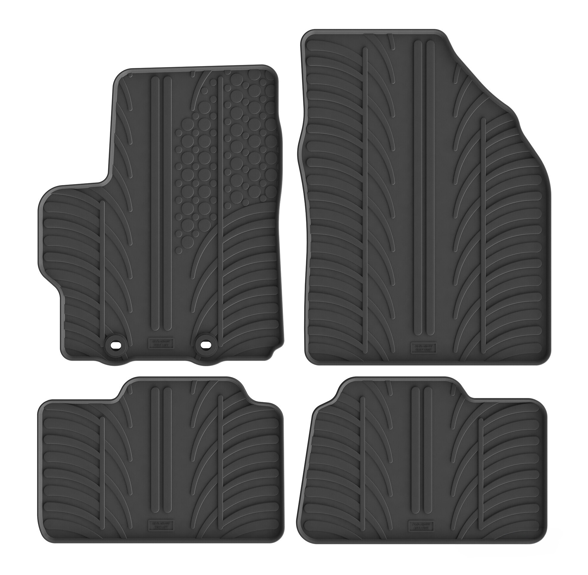 Set tappeti su misura in gomma - compatibile per Toyota Aygo X 5p (10/25>) manuale