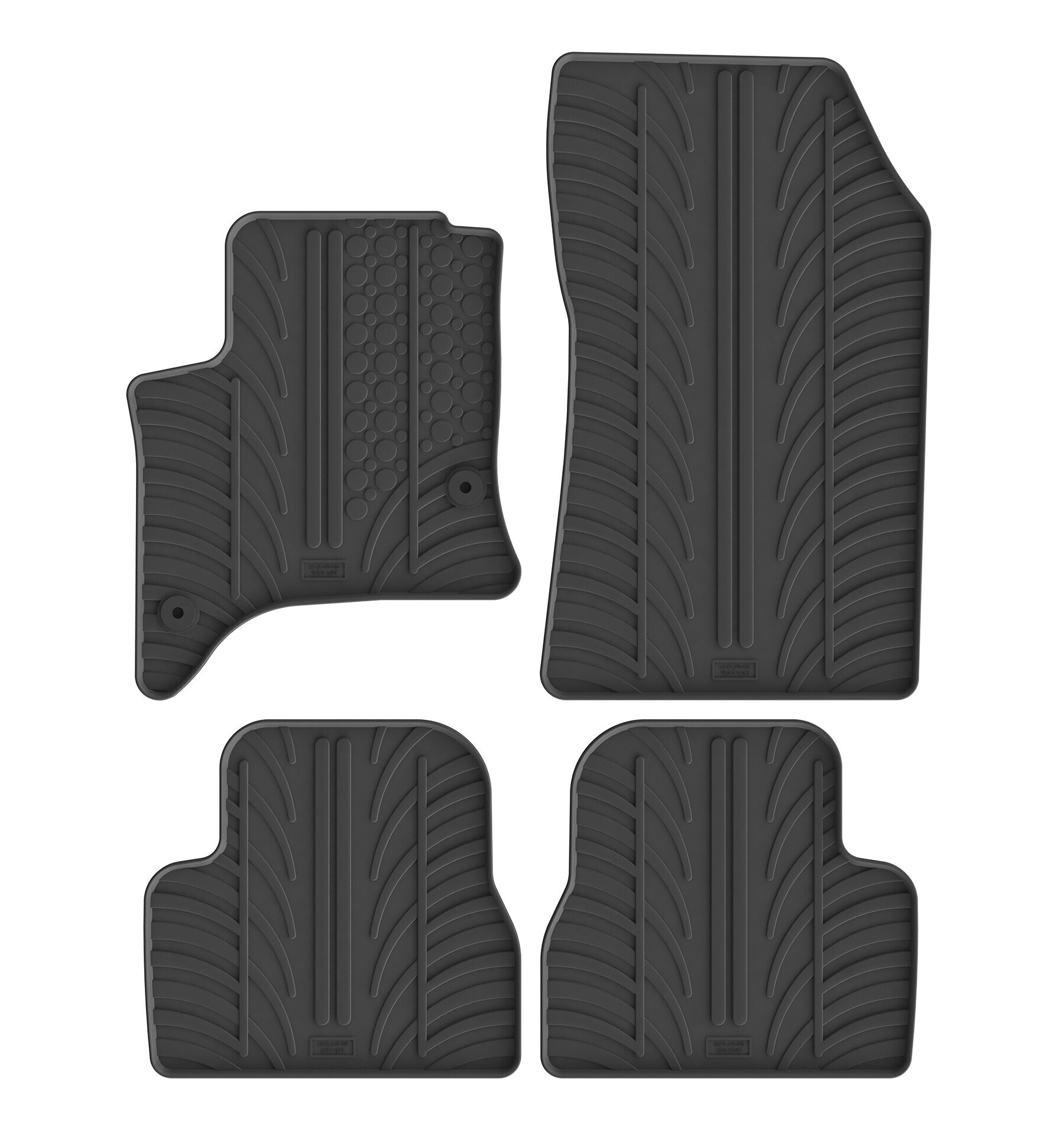 Set tappeti su misura in gomma - compatibile per Jeep Avenger (12/22>) automatico, ibrida
