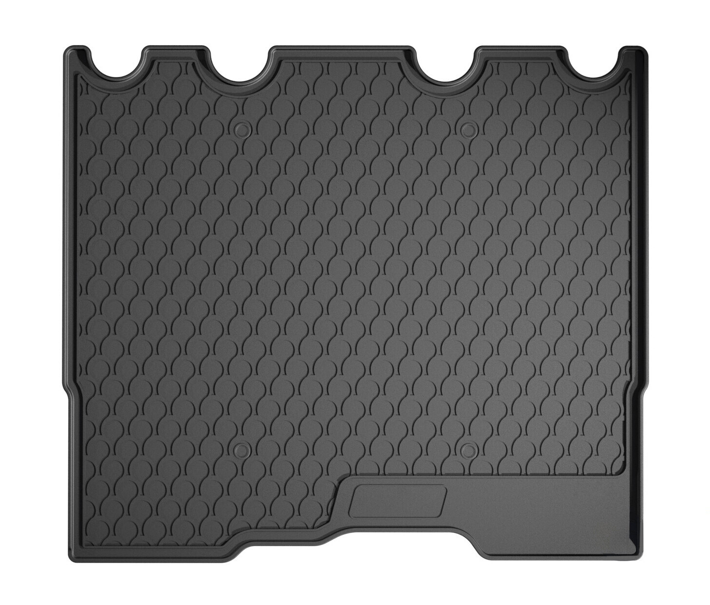 Vasca baule su misura in gomma sintetica - compatibile per Fiat Talento (05/16>12/21) 9 posti, L1 - Nissan NV300 (07/16>) 9 posti, L1 - Opel Vivaro (01/14>02/19) 9 posti, L1 - Renault Trafic (06/14>) 9 posti, L1