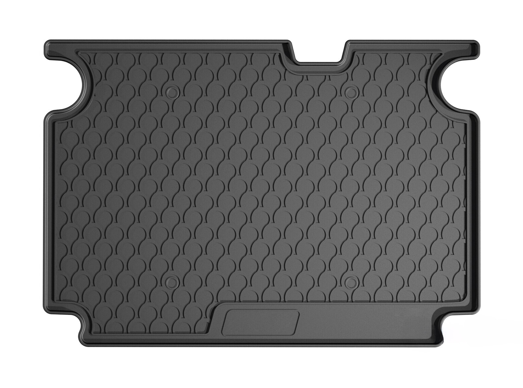 Vasca baule su misura in gomma sintetica - compatibile per Mercedes Citan Tourer (11/21>07/26) - Mercedes Classe T 5p (06/22>07/26) - Renault Kangoo 5p (06/21>)