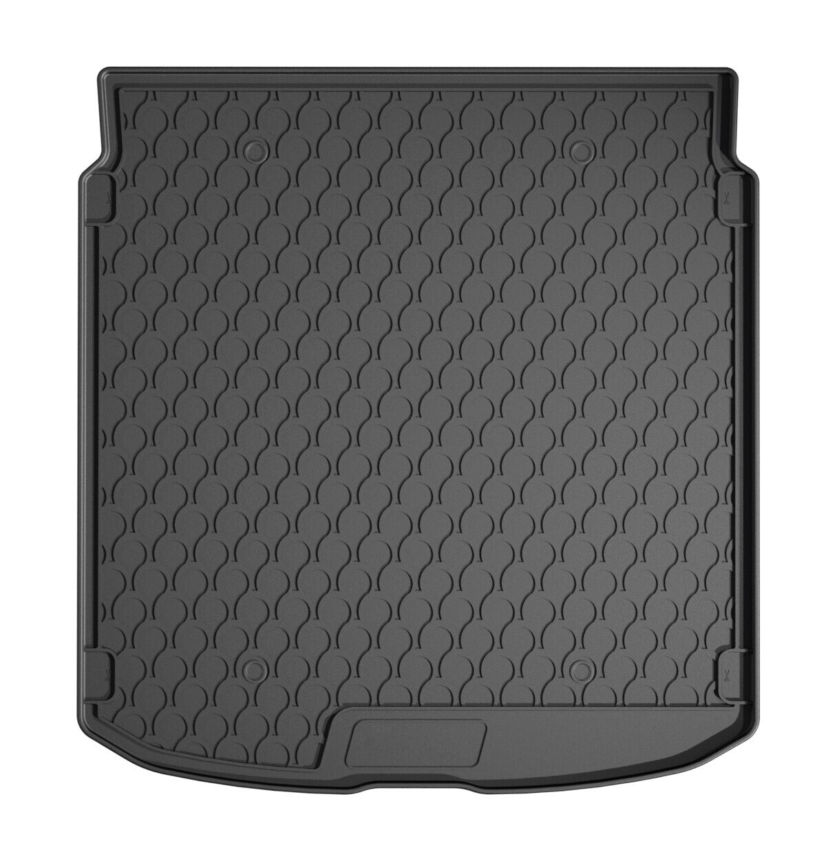 Vasca baule su misura in gomma sintetica - compatibile per Audi A5 4p (09/24>) Mhev