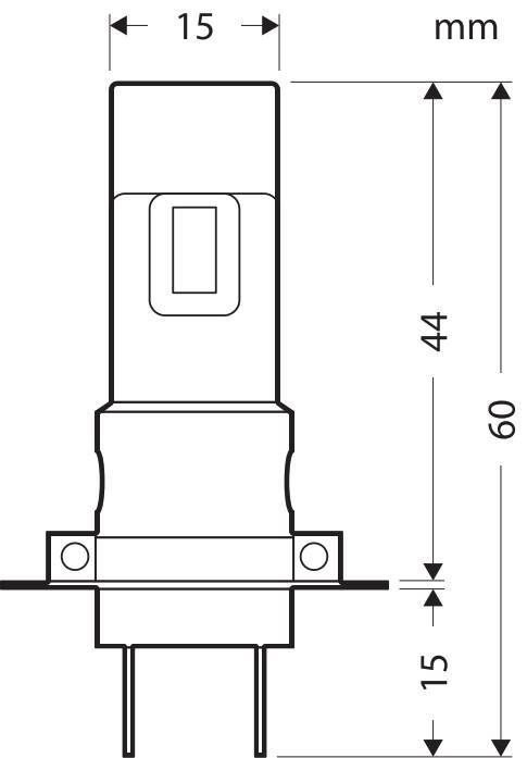 12V Halo Led Saturn Series, kit conversione a Led - (H7-H18) - 52W - PX26d / PY26d-1 - 1 pz - Scatola - immagine 2