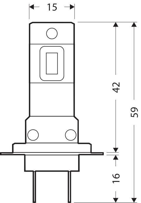 12/24V Halo Led Mercury Series, kit conversione a Led - (H7-H18) - 20W - PX26d / PY26d-1 - 1 pz - Scatola - immagine 2