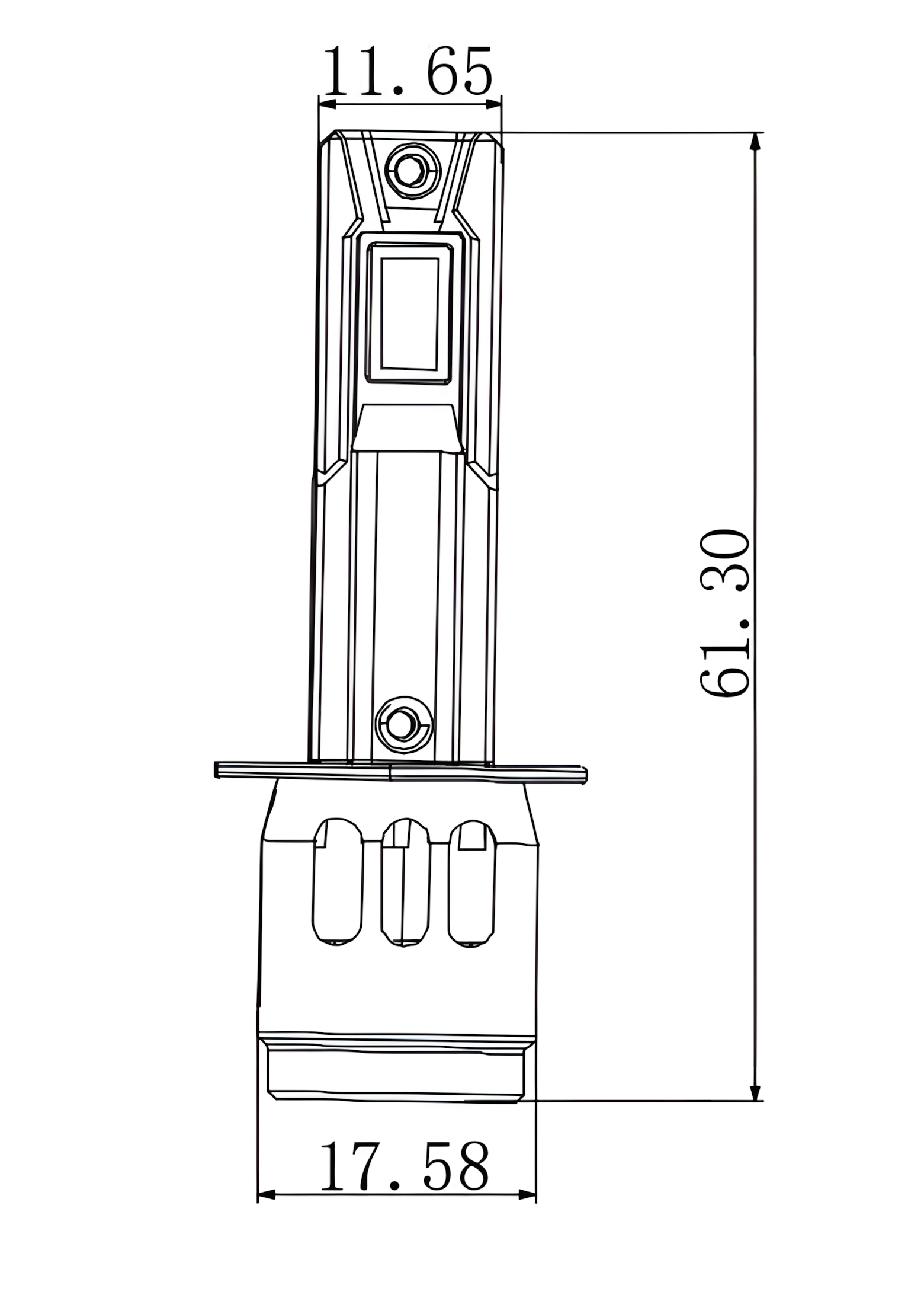 12/24V Halo Led Neptune Series, kit conversione a Led - (H1) - 35W - P14,5s - 1 pz - Scatola - immagine 2