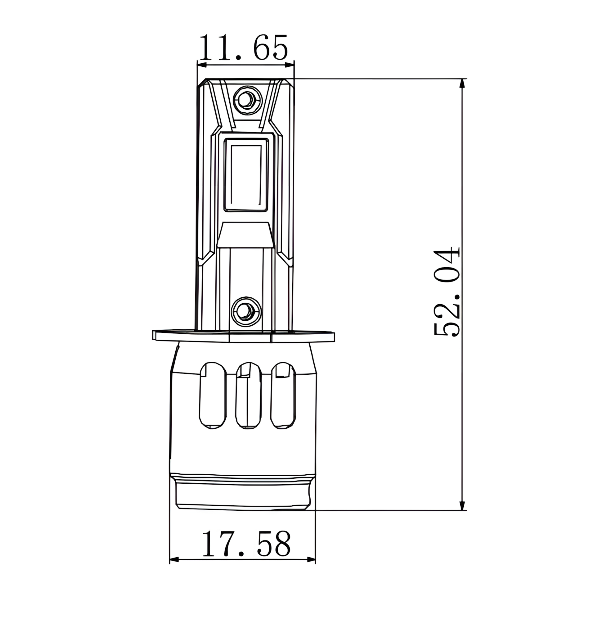 12/24V Halo Led Neptune Series, kit conversione a Led - (H3) - 35W - PK22s - 1 pz - Scatola - immagine 2