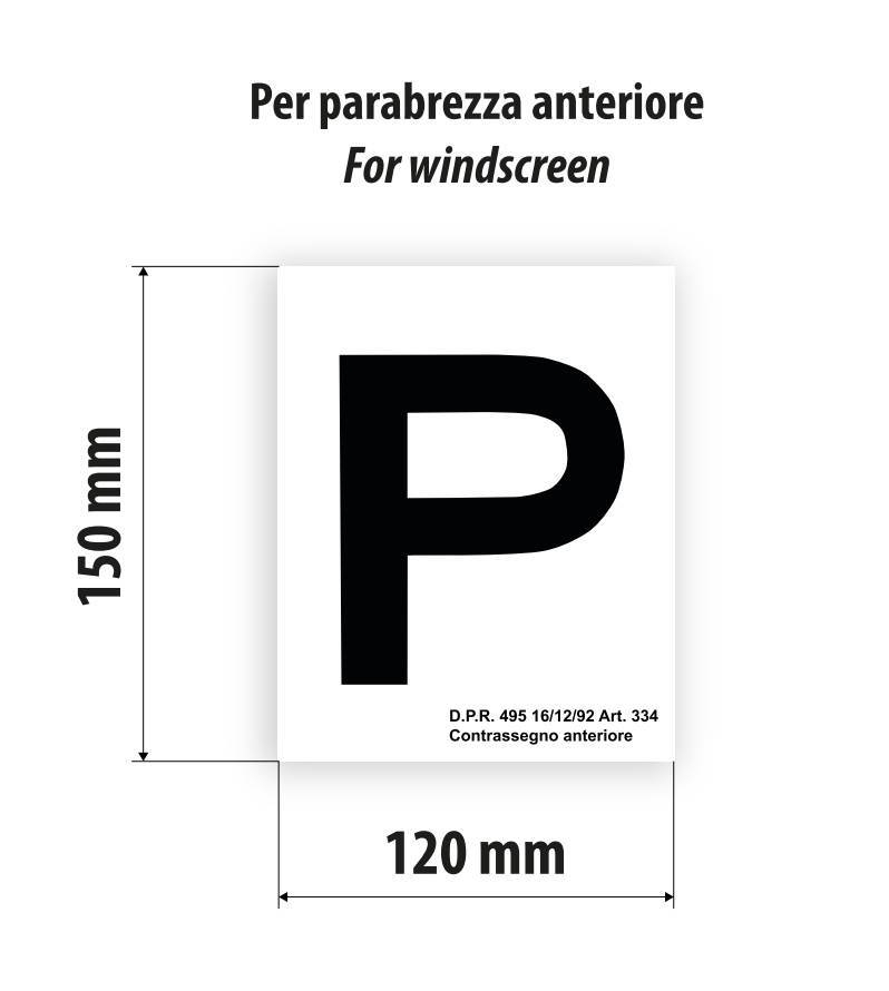 Contrassegni esercitazioni guida adesivi, anteriore e posteriore - immagine 5