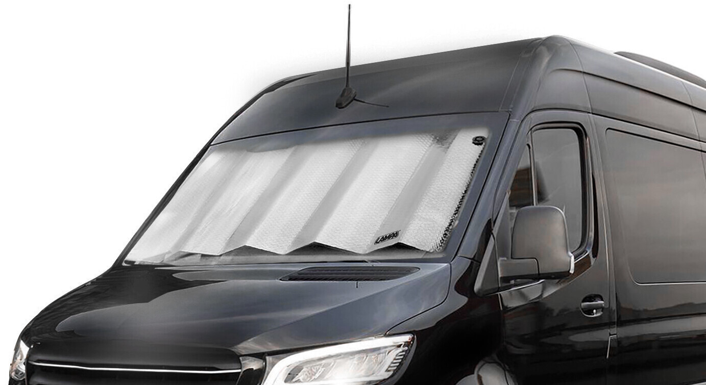 Scudo termico per parabrezza furgoni - Nero opaco - L - 85x160 cm - immagine 5