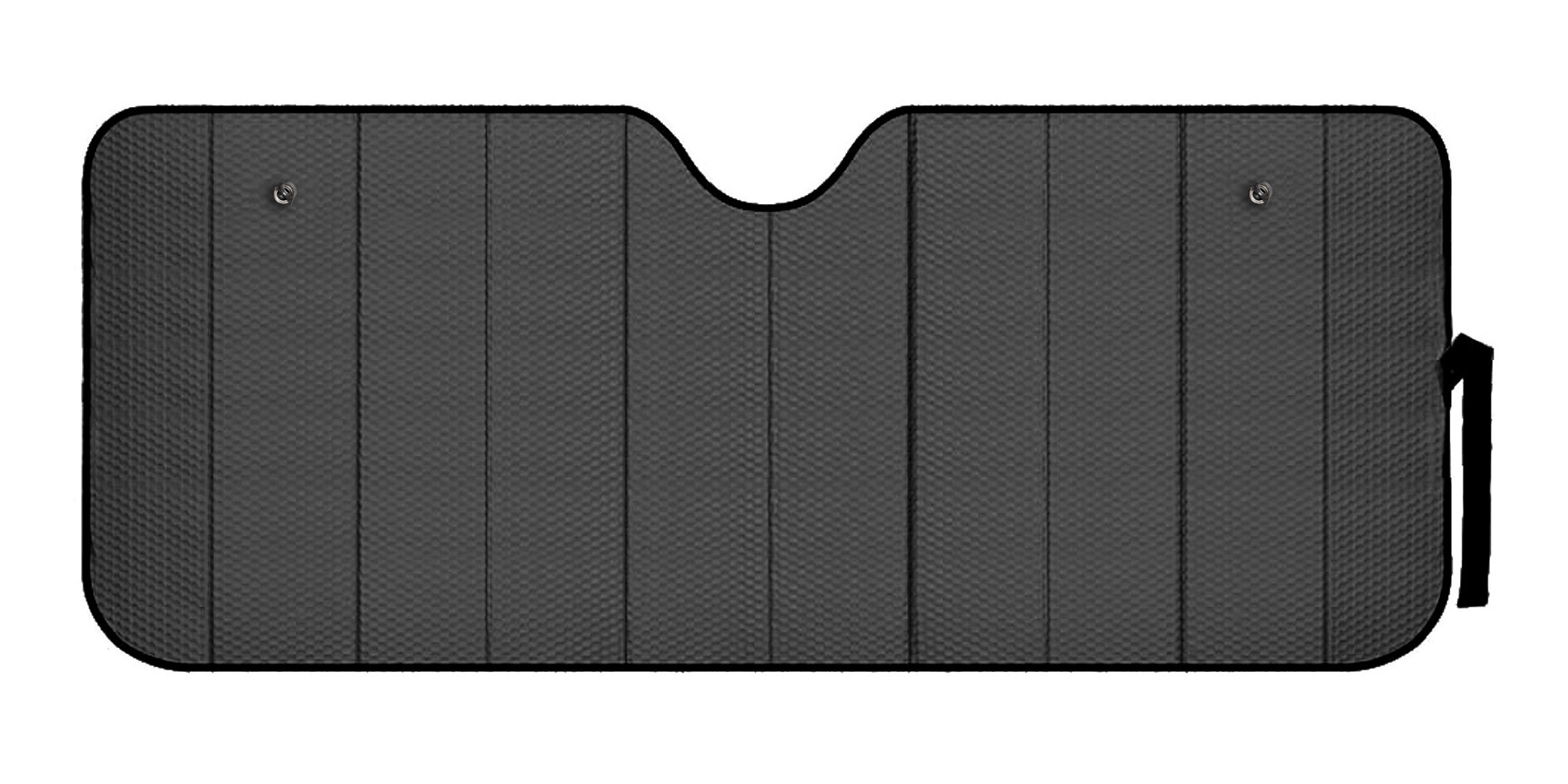 Scudo termico per parabrezza furgoni - Nero opaco - L - 85x160 cm