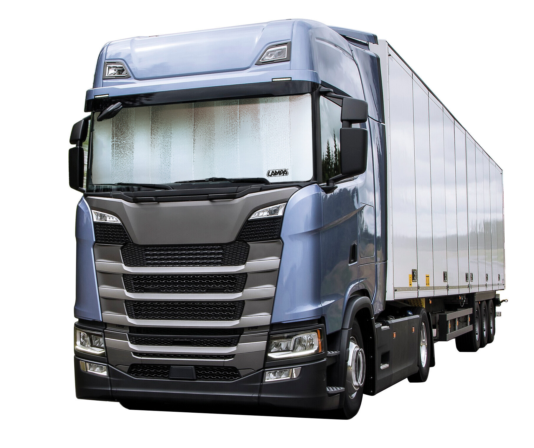 Scudo termico per parabrezza camion - Nero opaco - XXL - 90x240 cm - immagine 5