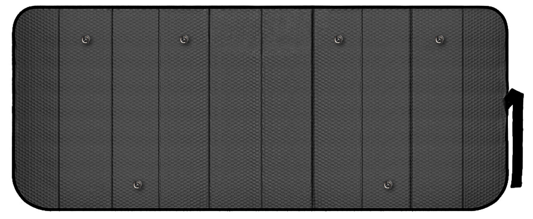 Scudo termico per parabrezza camion - Nero opaco - XXL - 90x240 cm