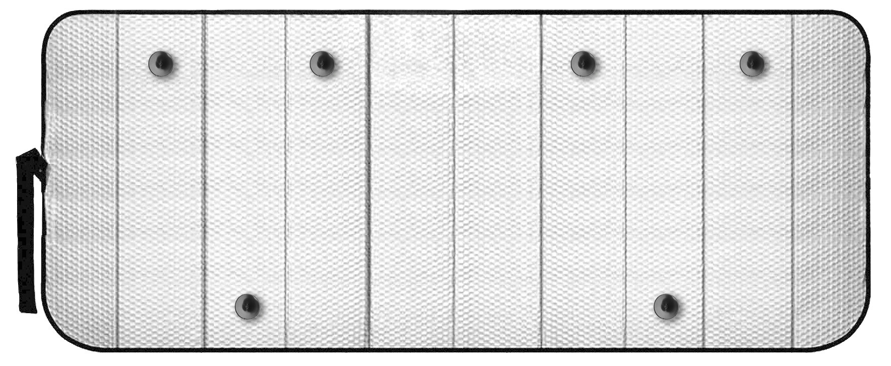 Scudo termico per parabrezza camion - Nero opaco - XXL - 90x240 cm - immagine 2