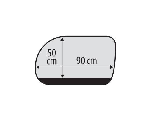 Essential-Caps 2 in 1, calze-tendine parasole laterali posteriori, set 2 pezzi - M - 60~90 x 50 cm - immagine 6