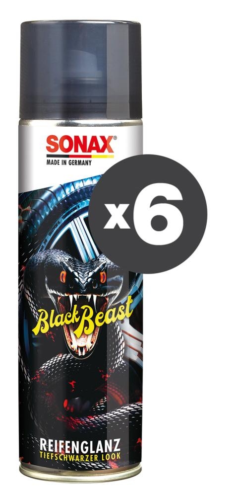 Conf. 6 pz Nerogomme spray BlackBeast 500 mL