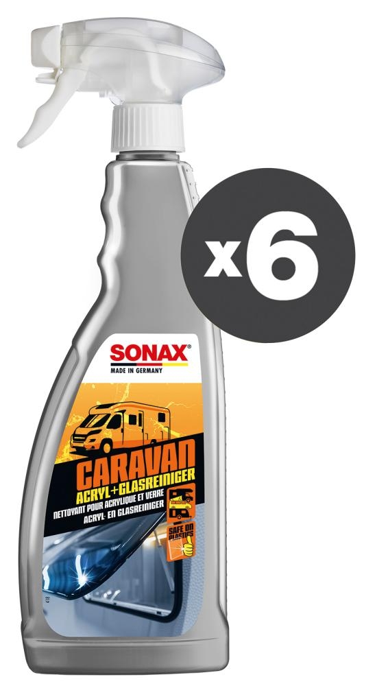 Conf. 6 pz Caravan detergente vetri e acrilico 750 mL
