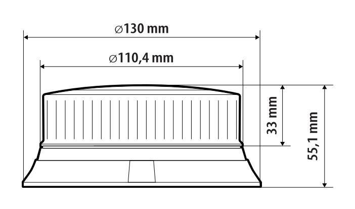RL-21, luce di segnalazione a Led, 12/24V - immagine 3