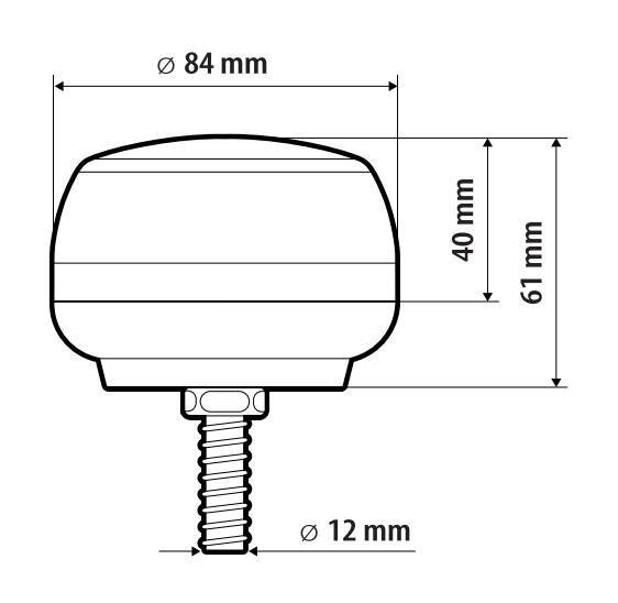 RL-19, luce di segnalazione a Led, 12/24V - immagine 3
