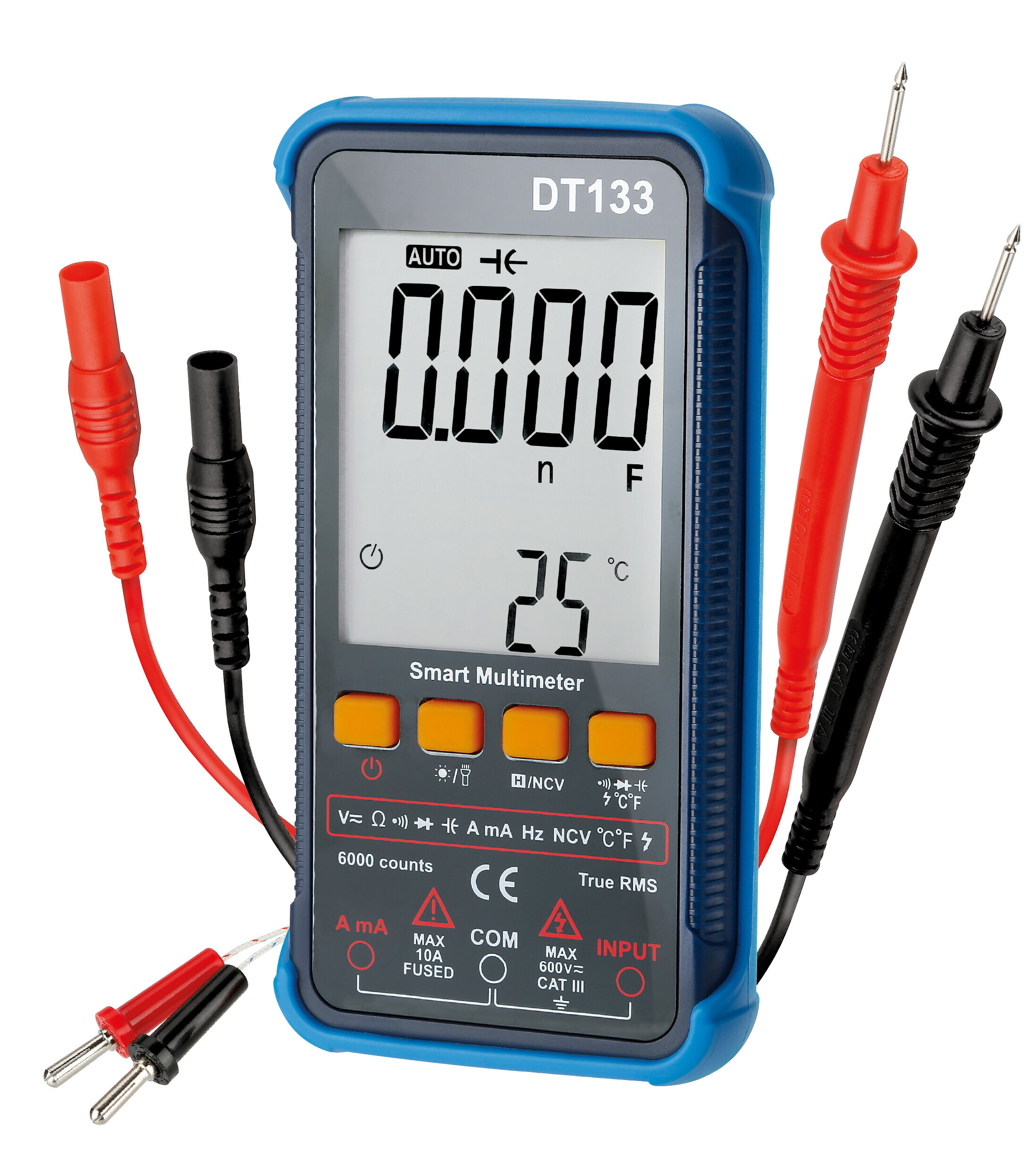 Multimetro digitale smart auto detect - 20 funzioni
