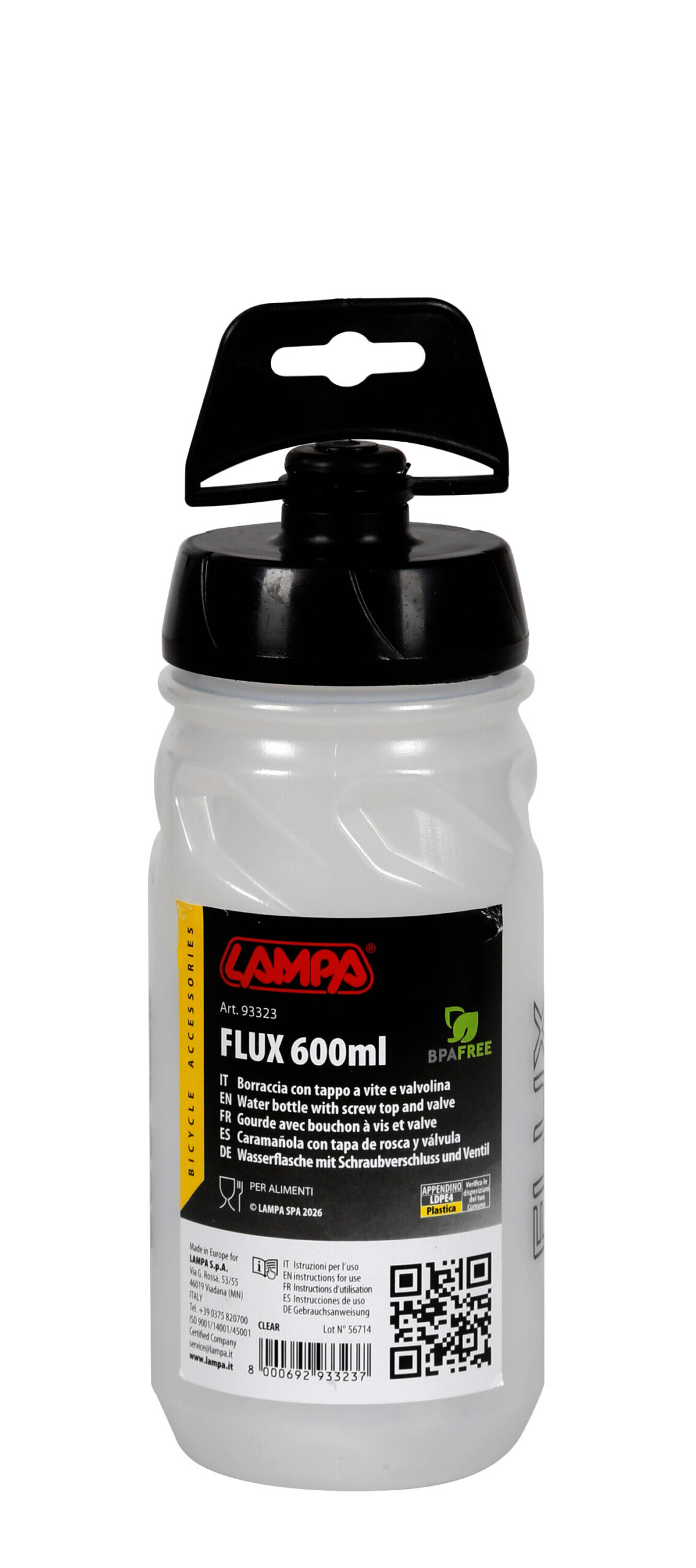 Flux-600, borraccia 600 ml - Clear - immagine 2