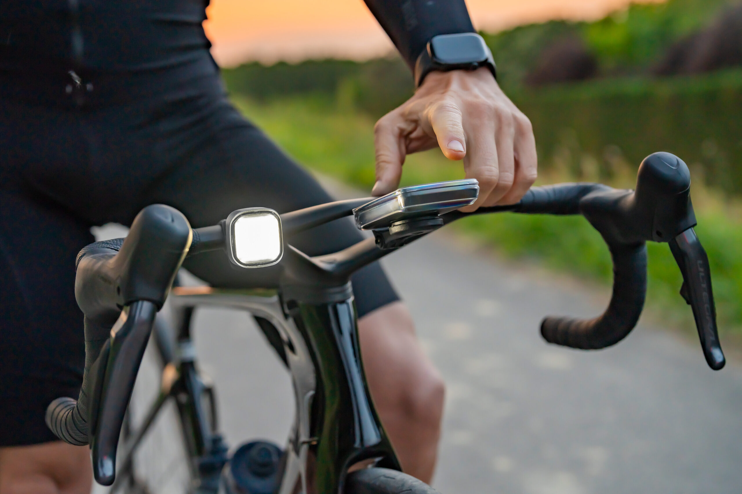 Square Led, kit fanali anteriore e posteriore a Led, ricaricabili USB - immagine 11