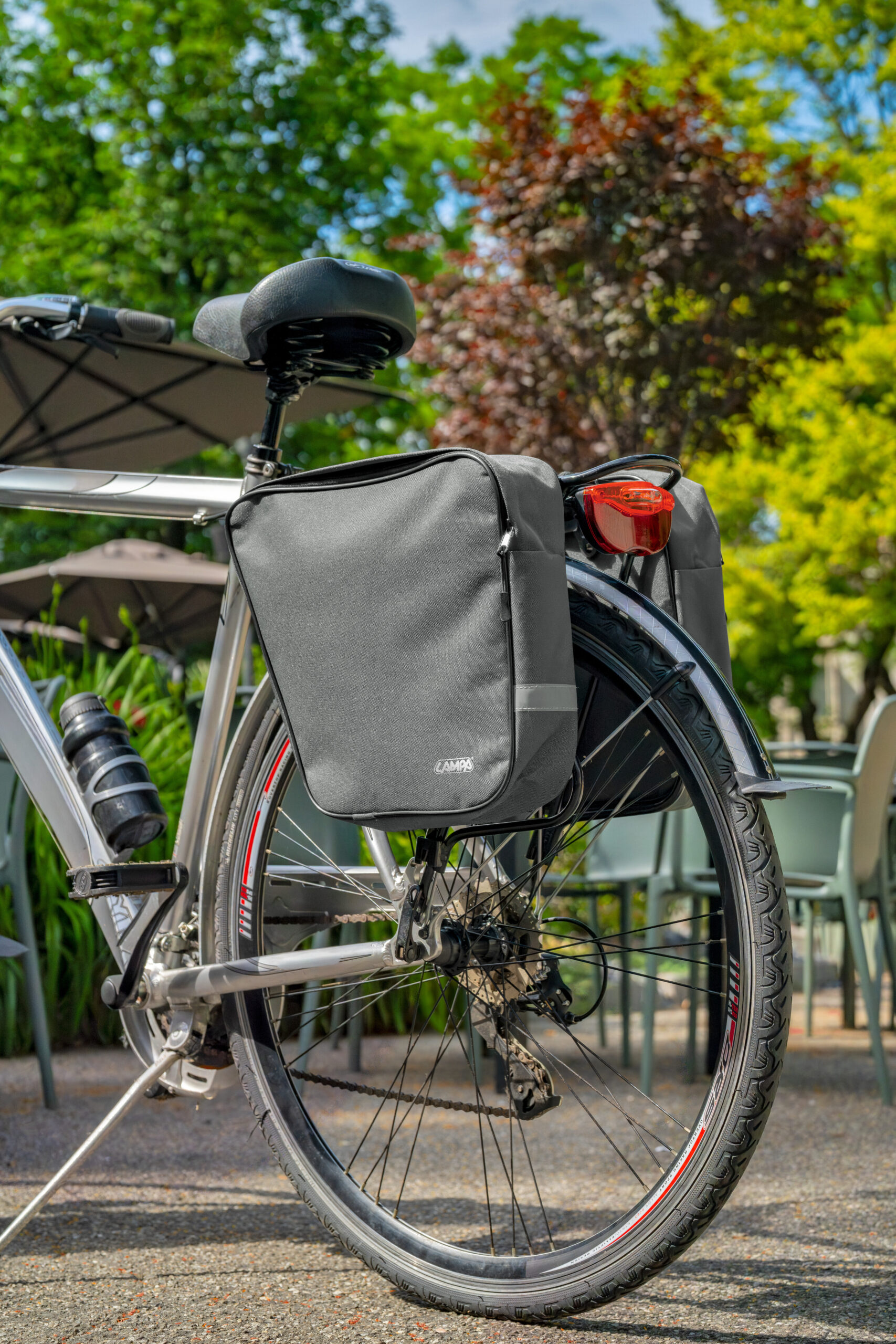 Rear Bags, coppia borse per portapacchi posteriore - 8,5+8,5 L - Antracite - immagine 9