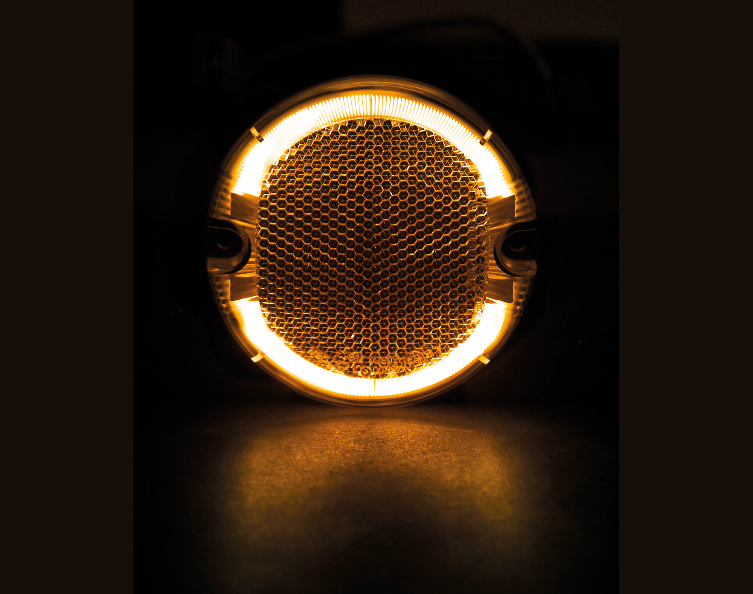 Luce ingombro - 4 Led - 12/24V - Arancio - immagine 3