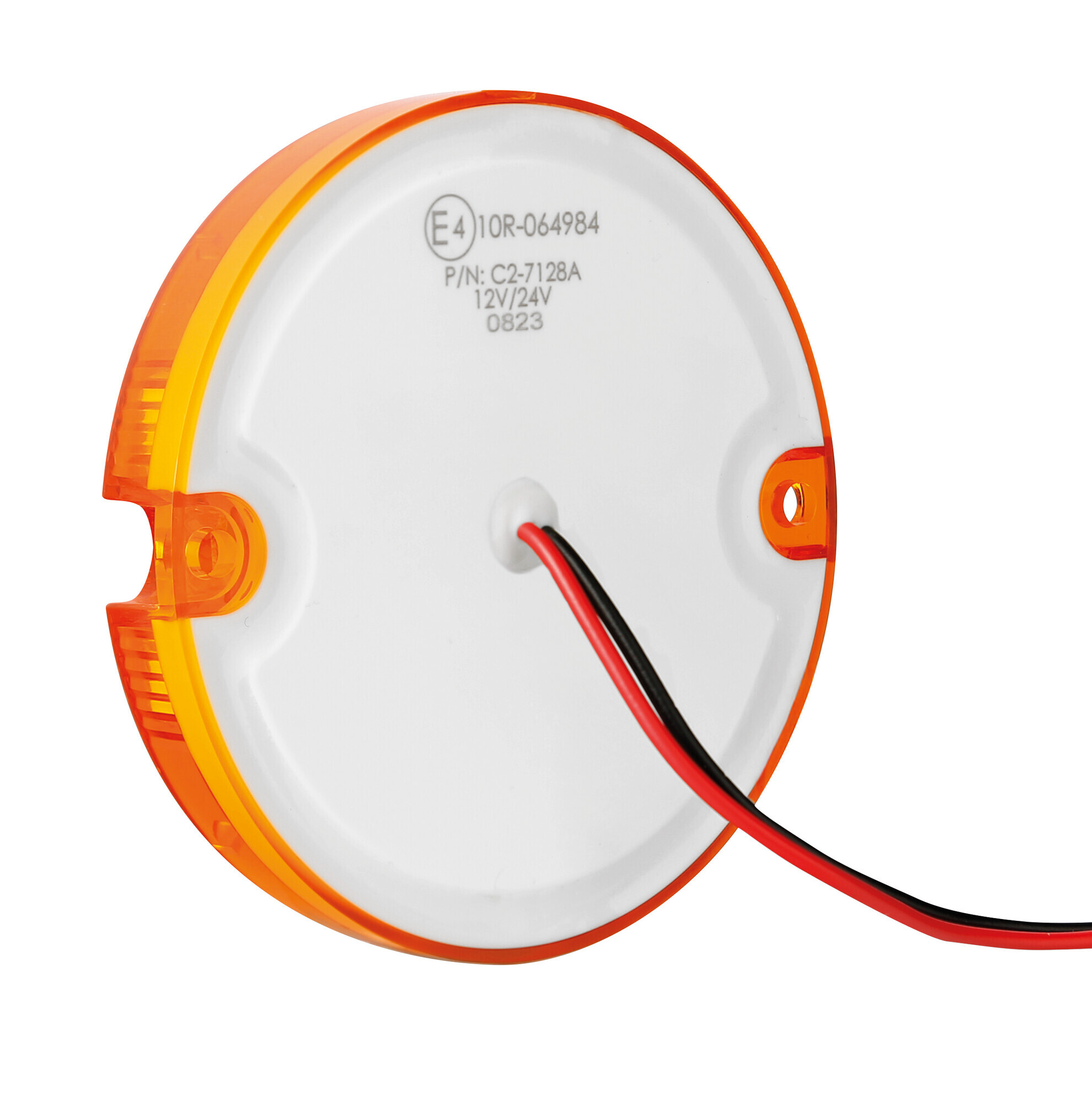 Luce ingombro - 4 Led - 12/24V - Arancio - immagine 2