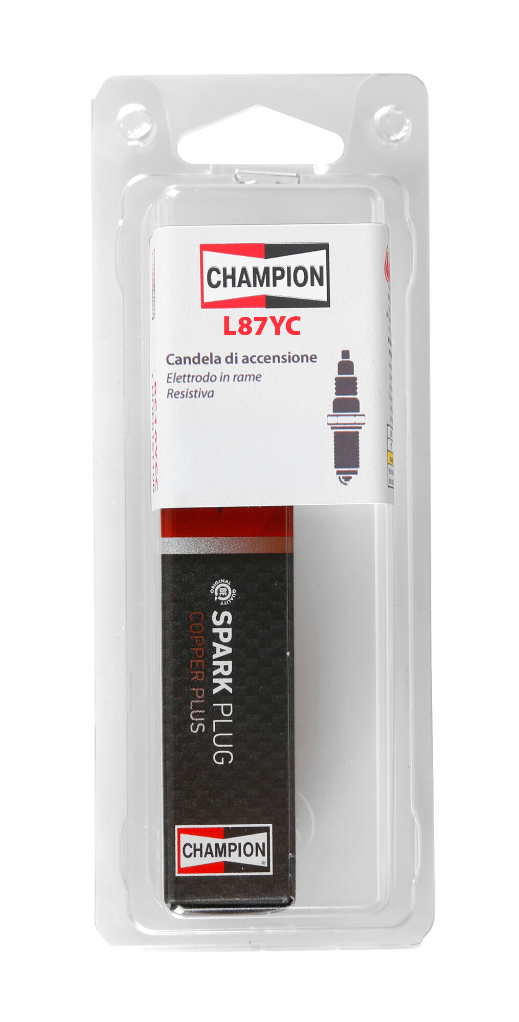 Champion, candela accensione - 1 pz - Copper Plus - L87YC - immagine 2