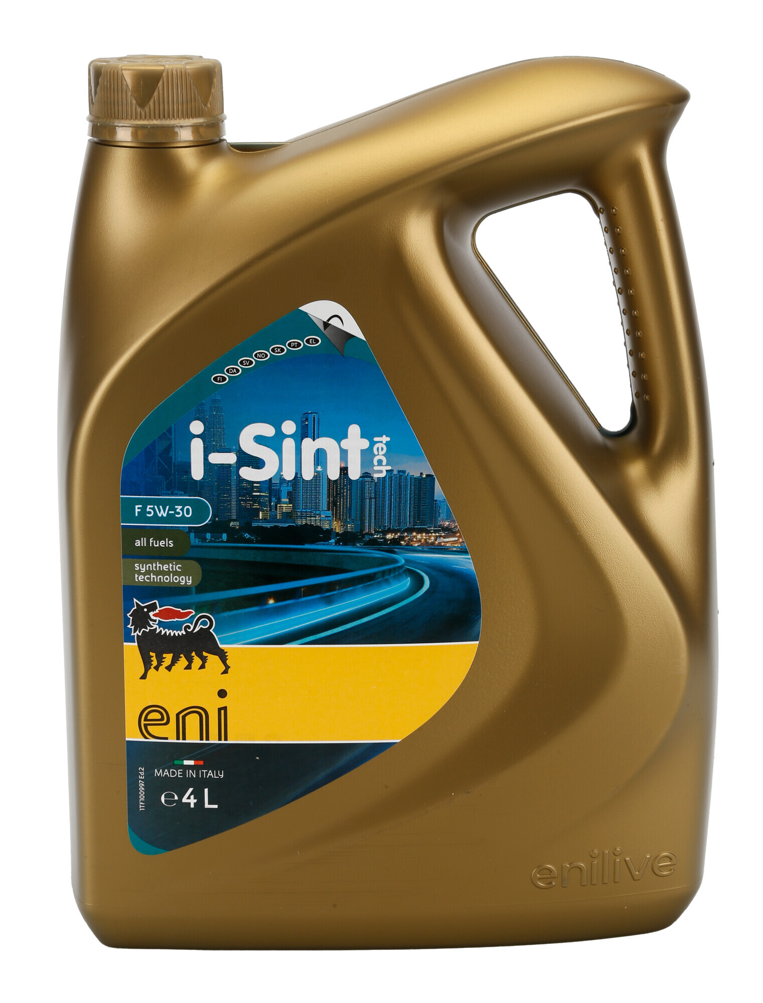 Eni i-Sint tech F 5W-30, olio motore auto - 4 L