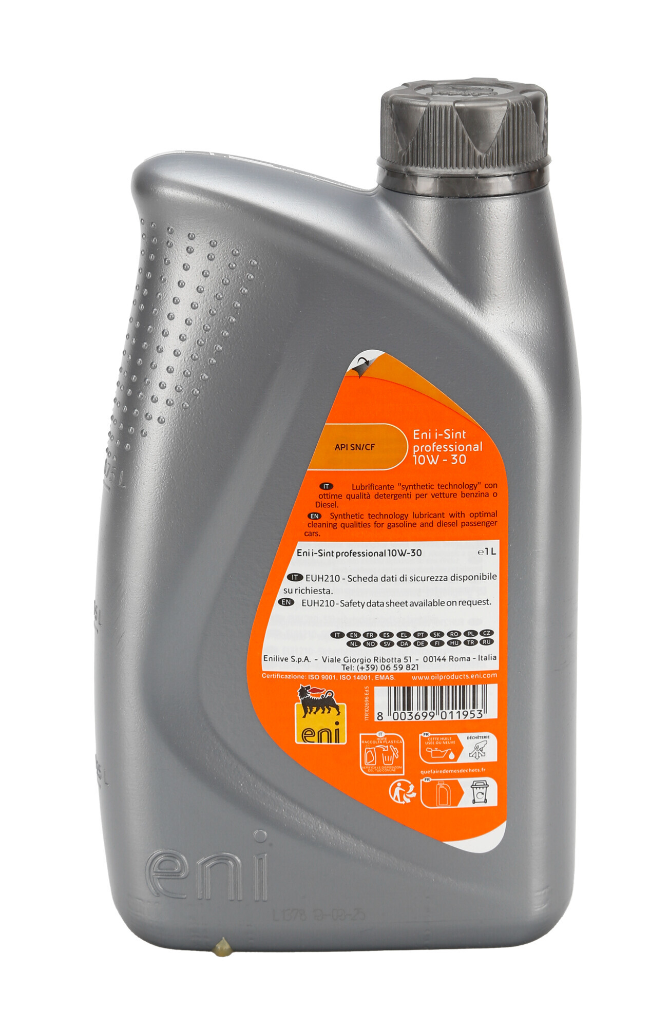 Eni i-Sint professional 10W-30, olio motore auto - 1 L - immagine 2